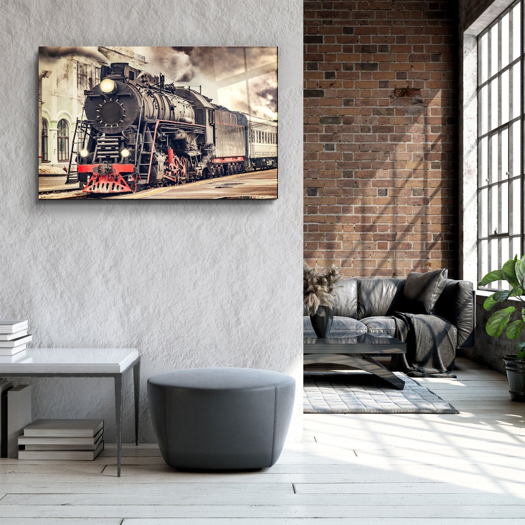 ・"Train"・Art mural en verre