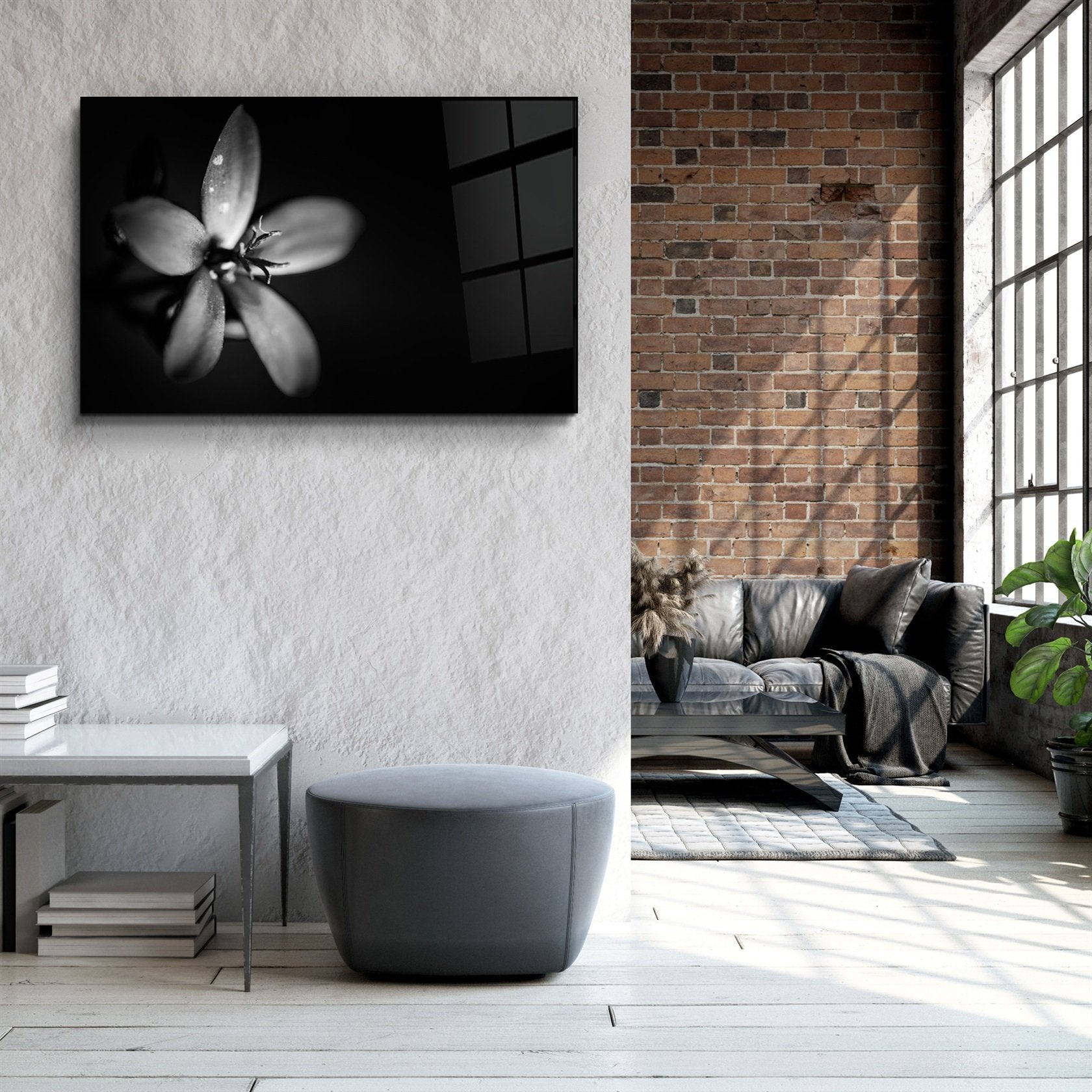 ・"Fleur"・Art mural en verre