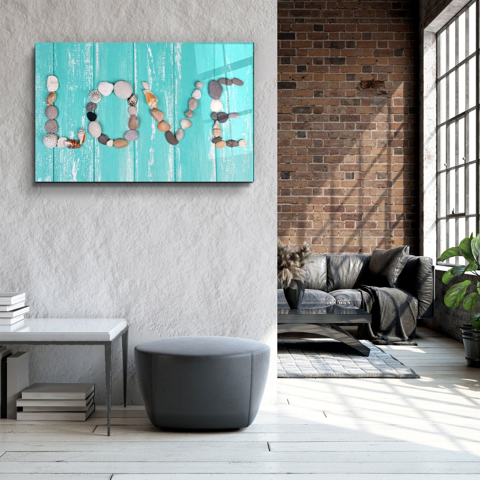 ・"Love"・Glass Wall Art