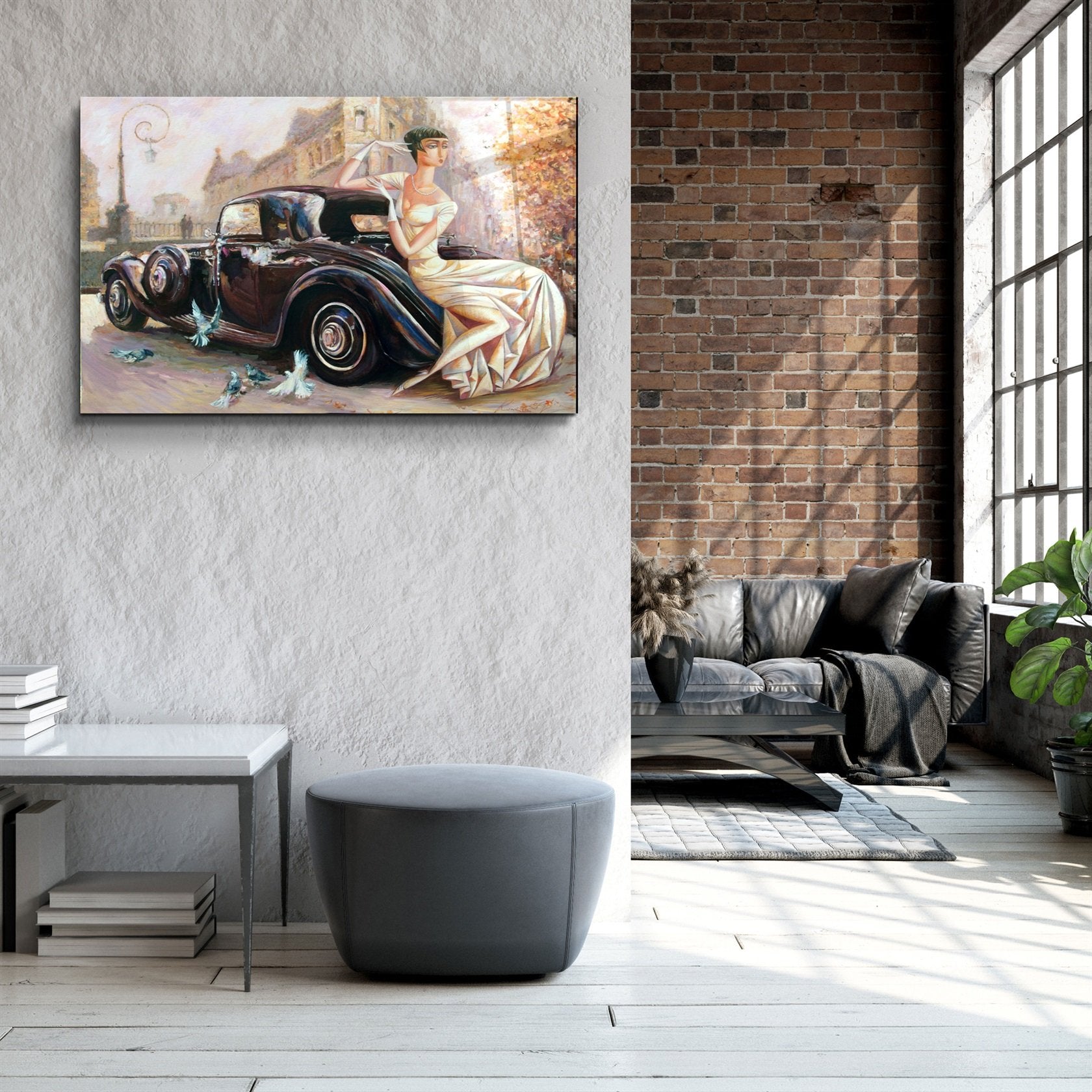 ・"Voiture Bridda"・Art mural en verre