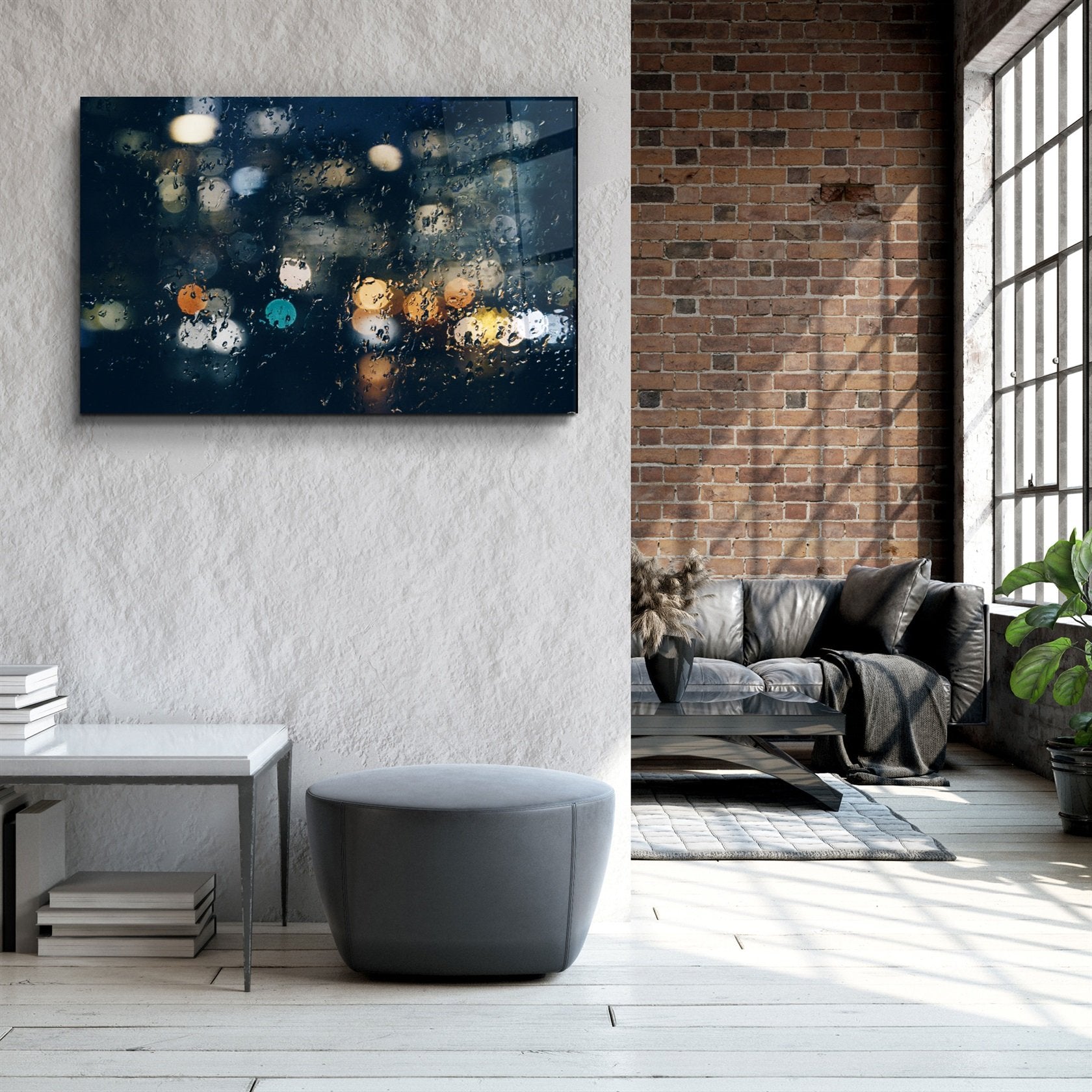 ・"Raindrop Reflection"・Glass Wall Art