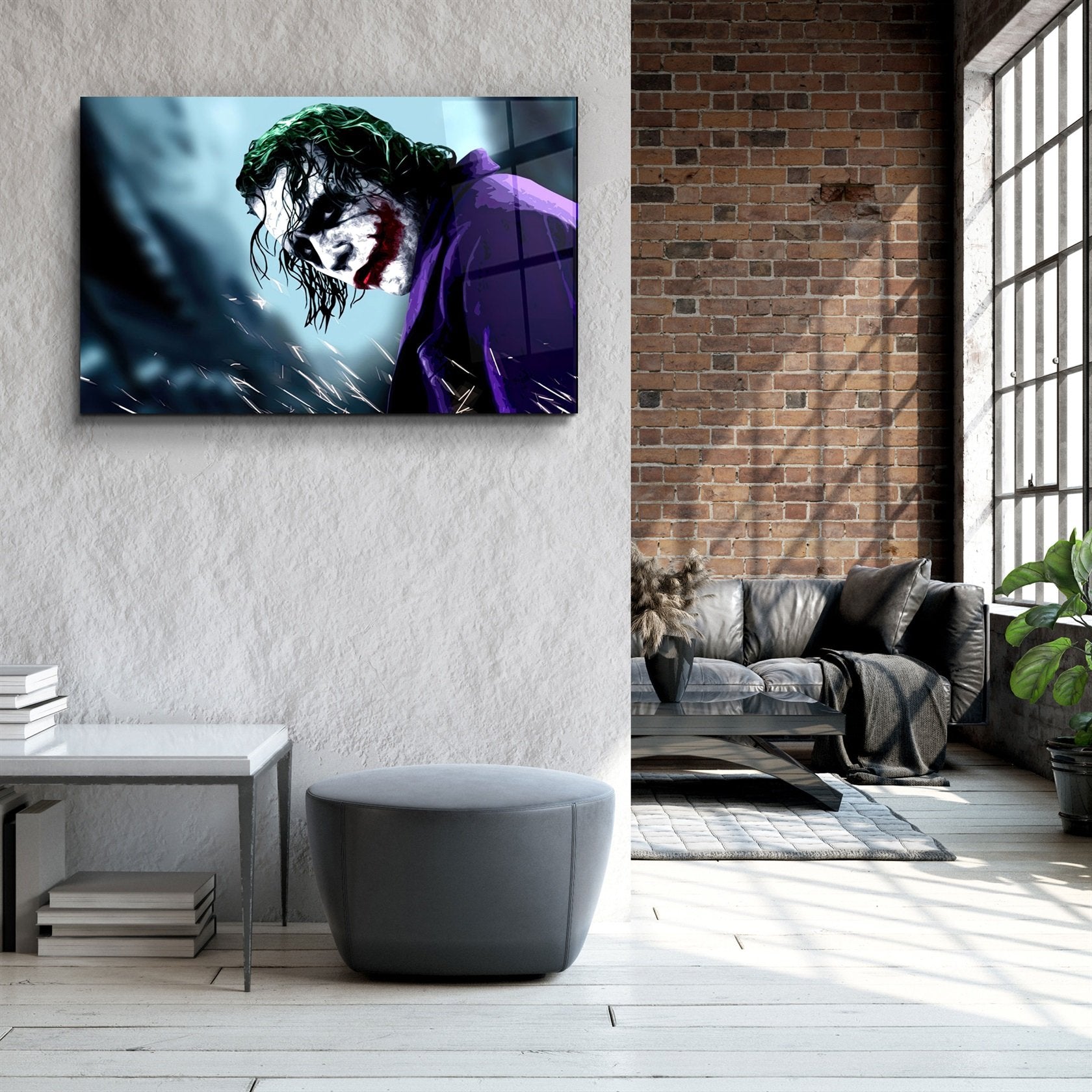 ・"Joker V2"・Glass Wall Art