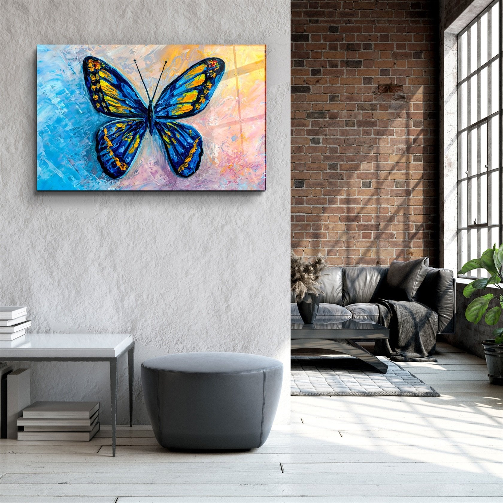 ・"Butterfly 6"・Glass Wall Art