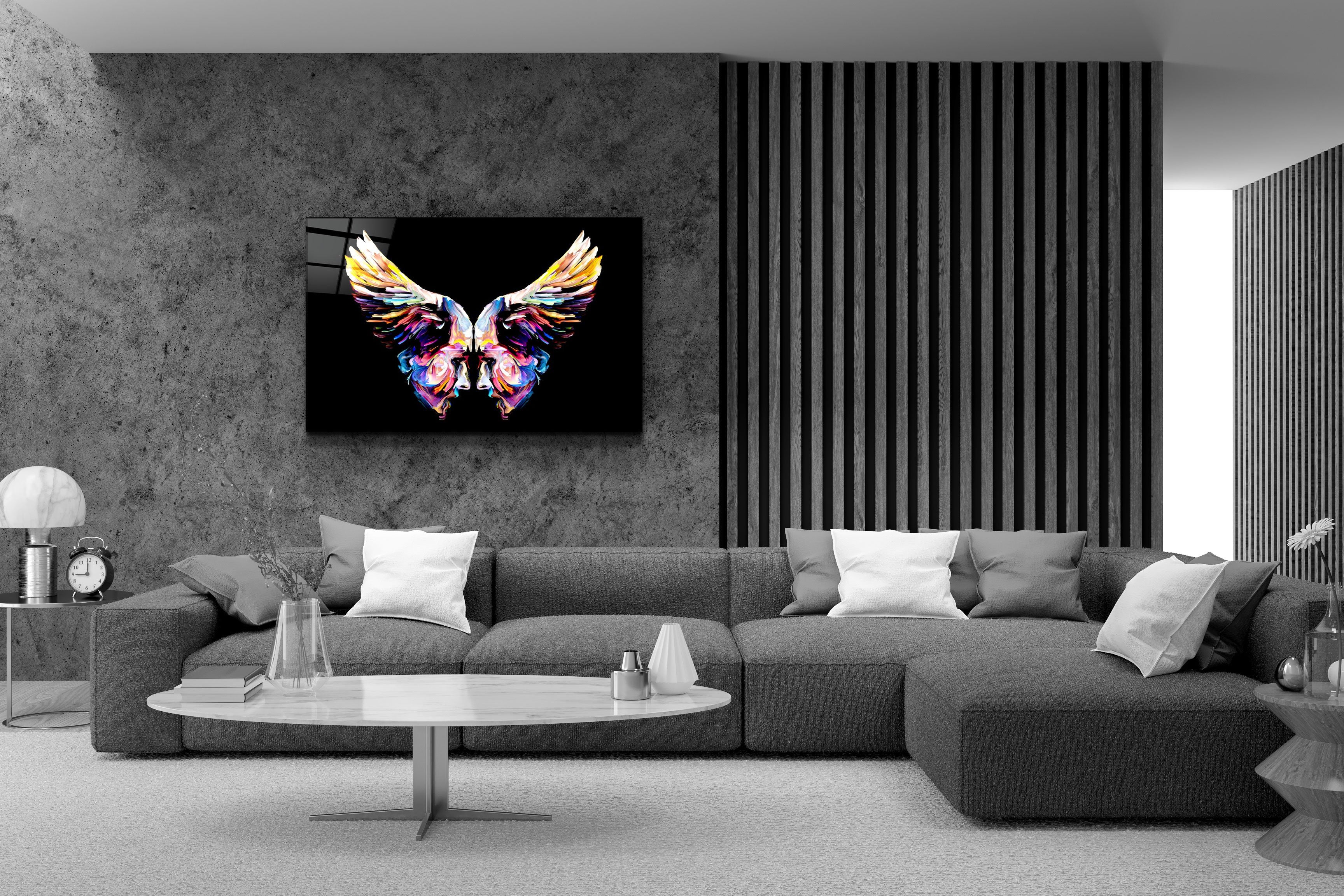 ・"Angel Faces"・Glass Wall Art