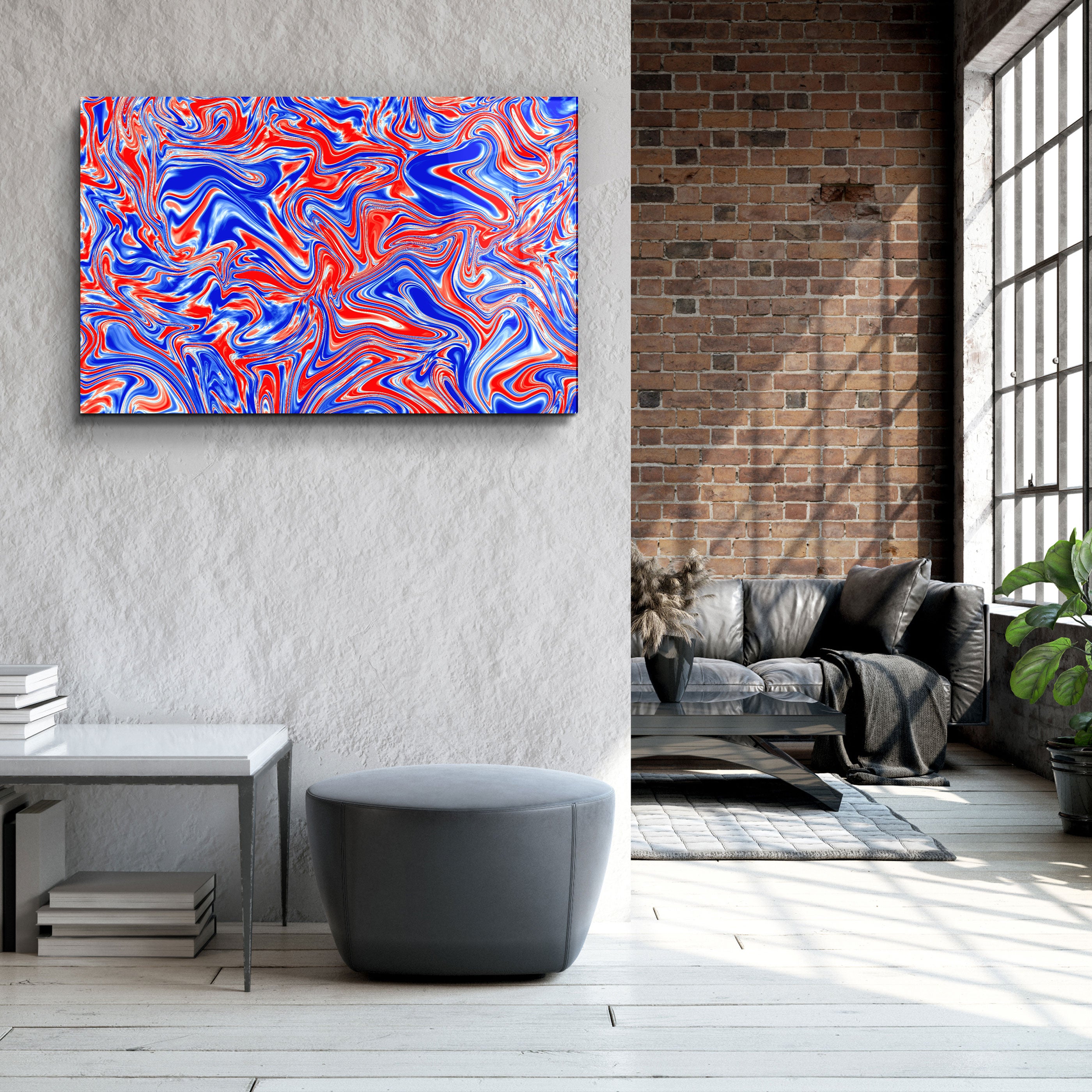 ・"Forme abstraite V1"・Art mural en verre