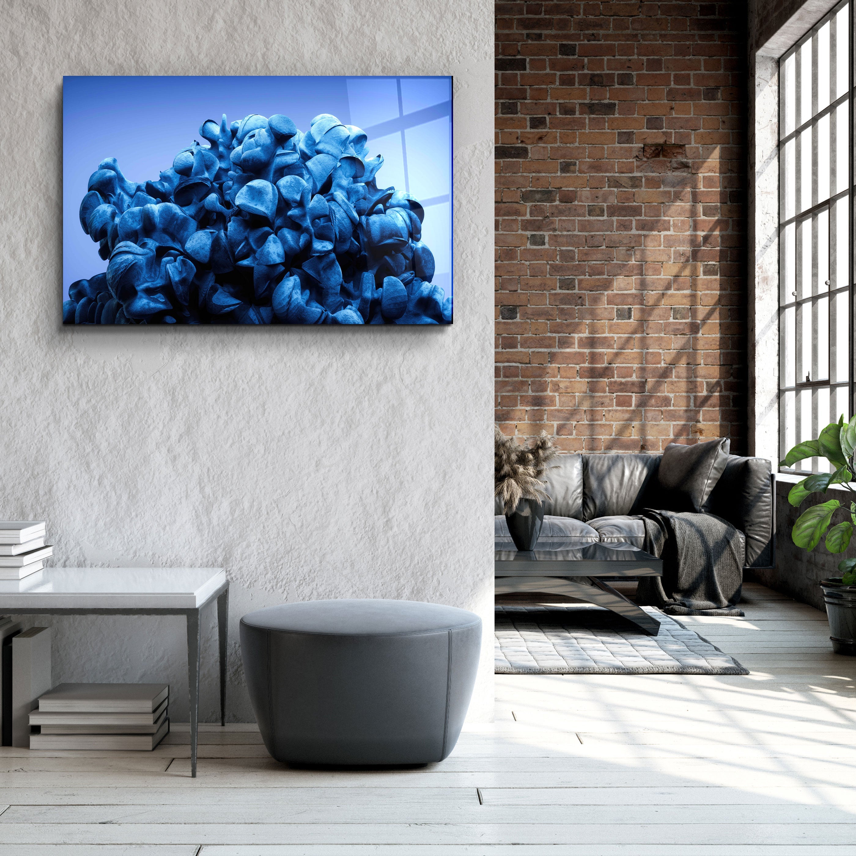 ・"Bluee"・Art mural en verre de la collection du designer