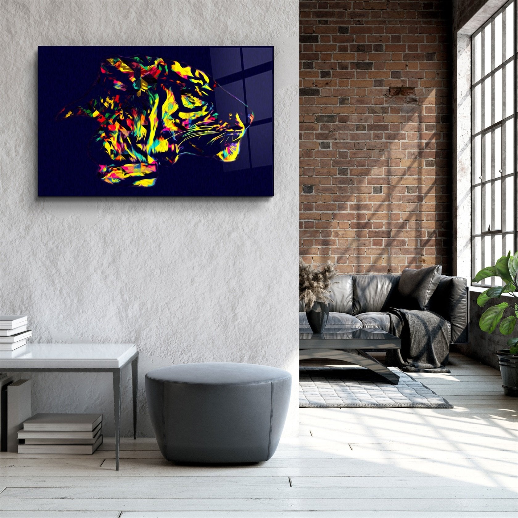 ・"Colormix Tiger・Glass Wall Art