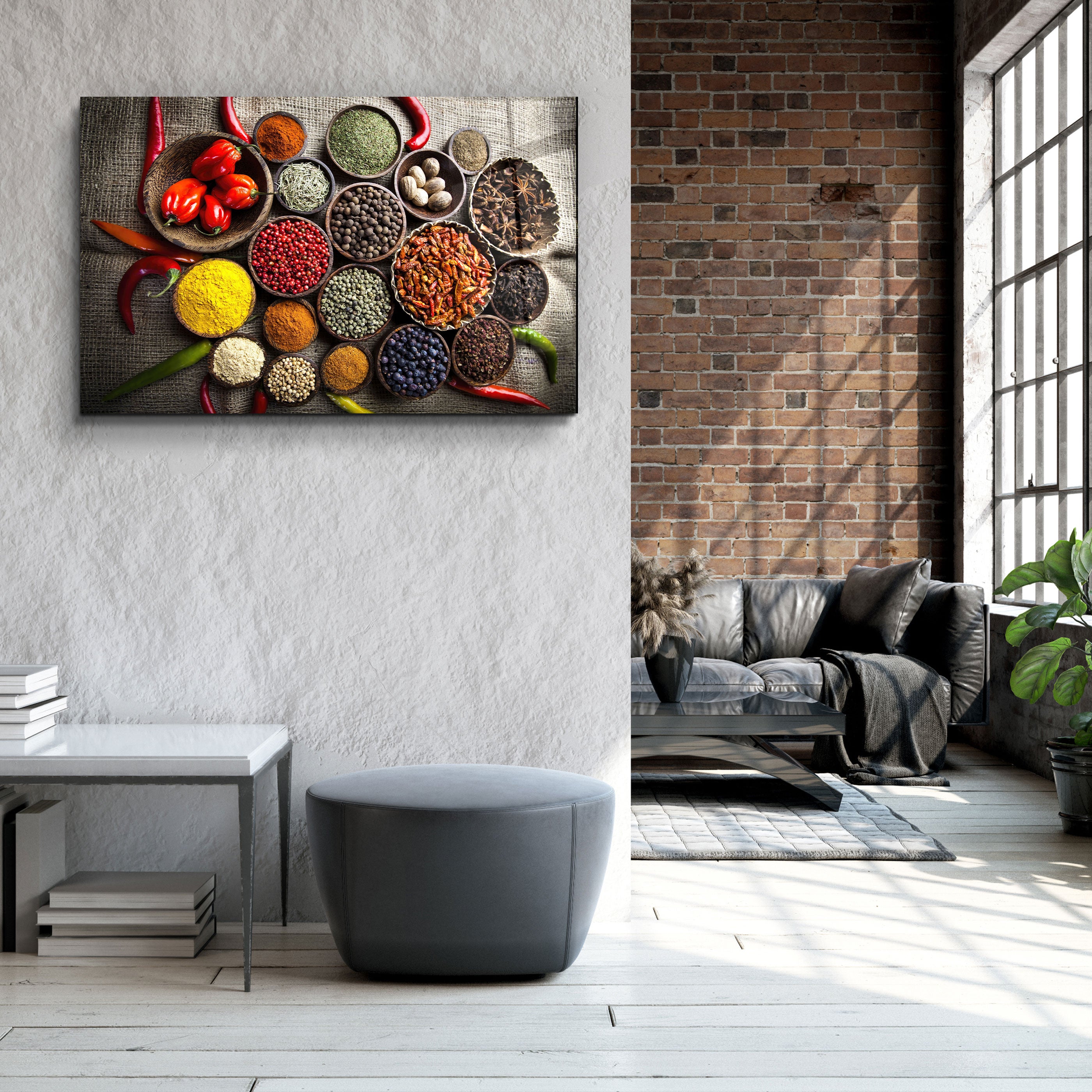 ・"Colorful Spices"・Glass Wall Art
