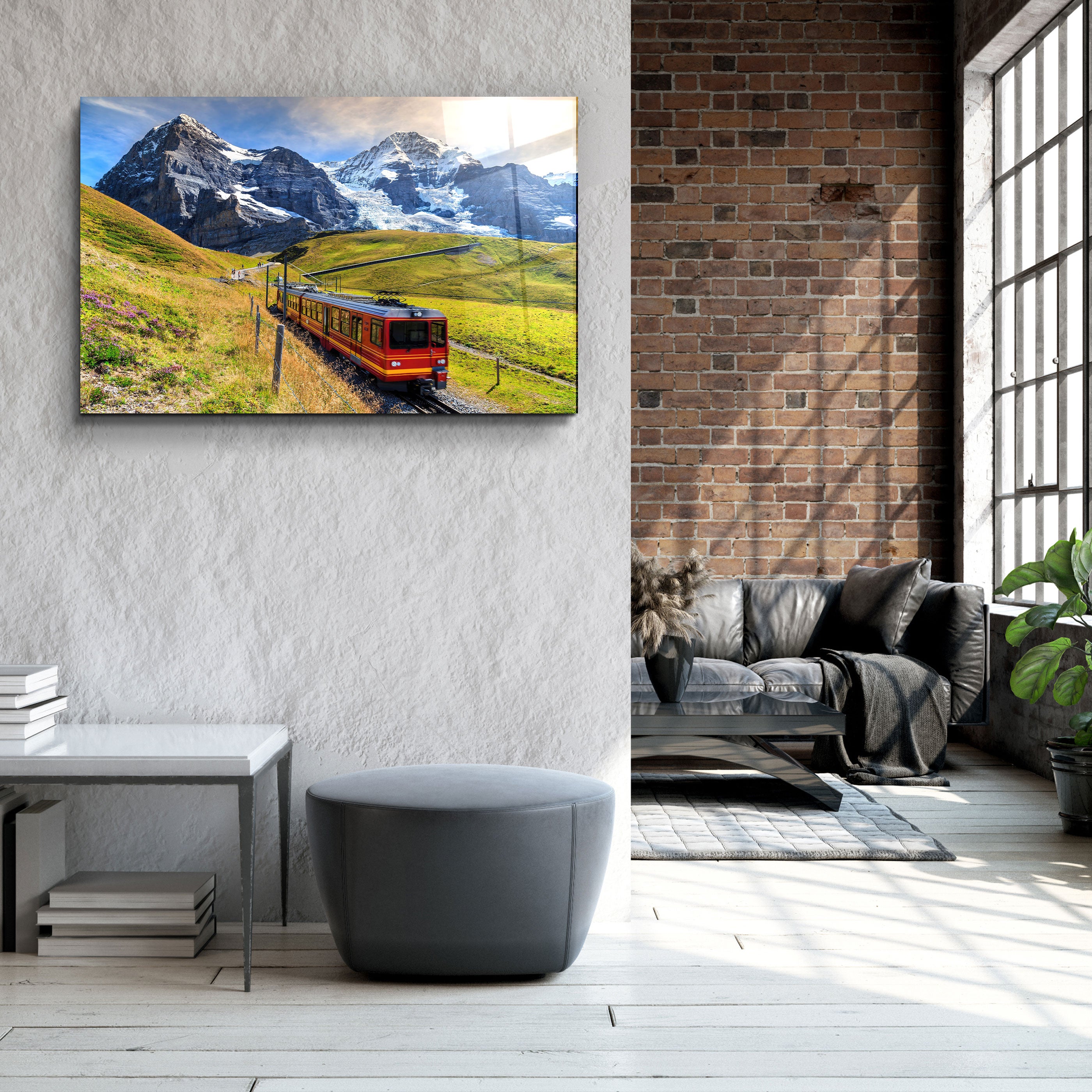 ・"Mountain Of Eiger"・Glass Wall Art