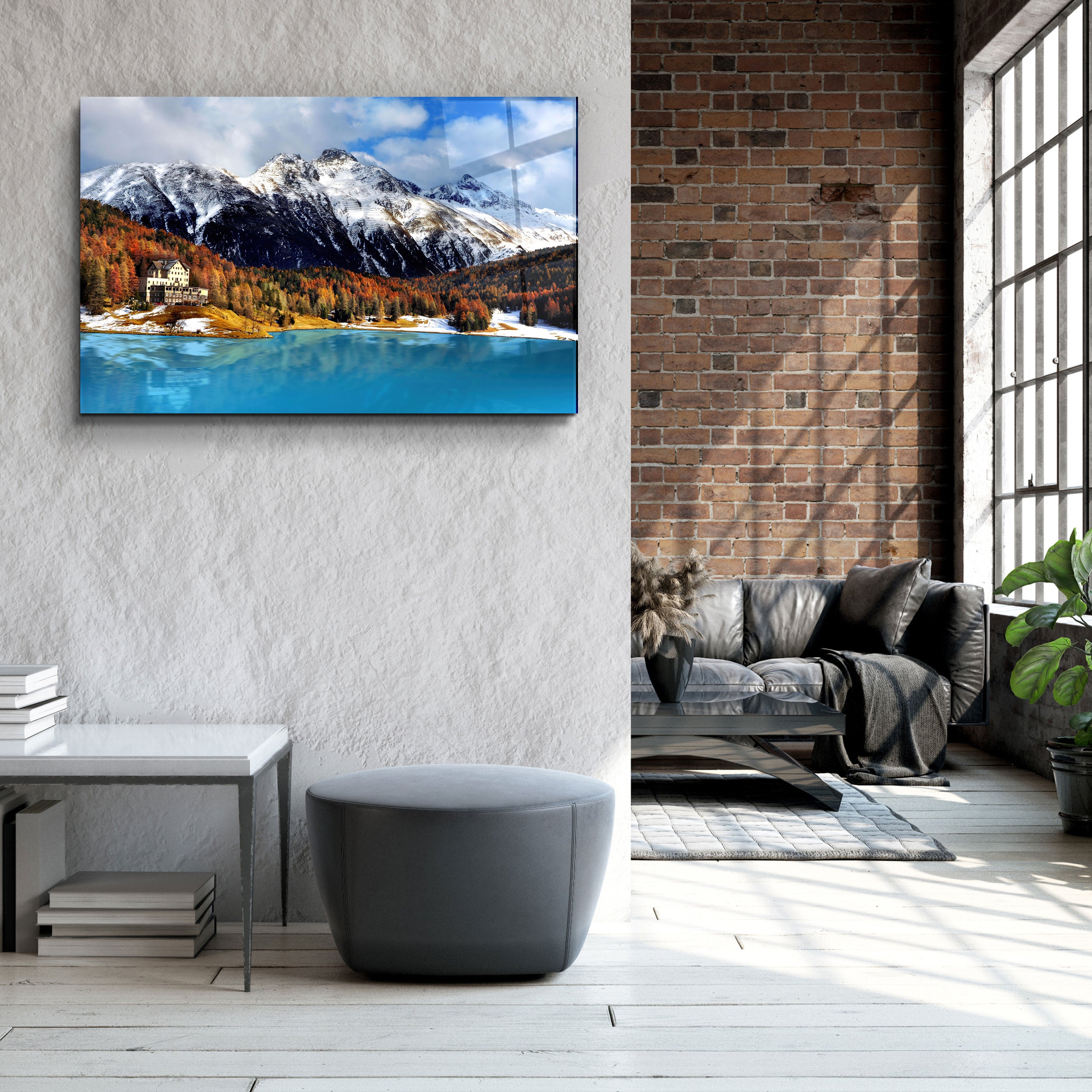 ・"Beauty Of SWITZERLAND"・Glass Wall Art