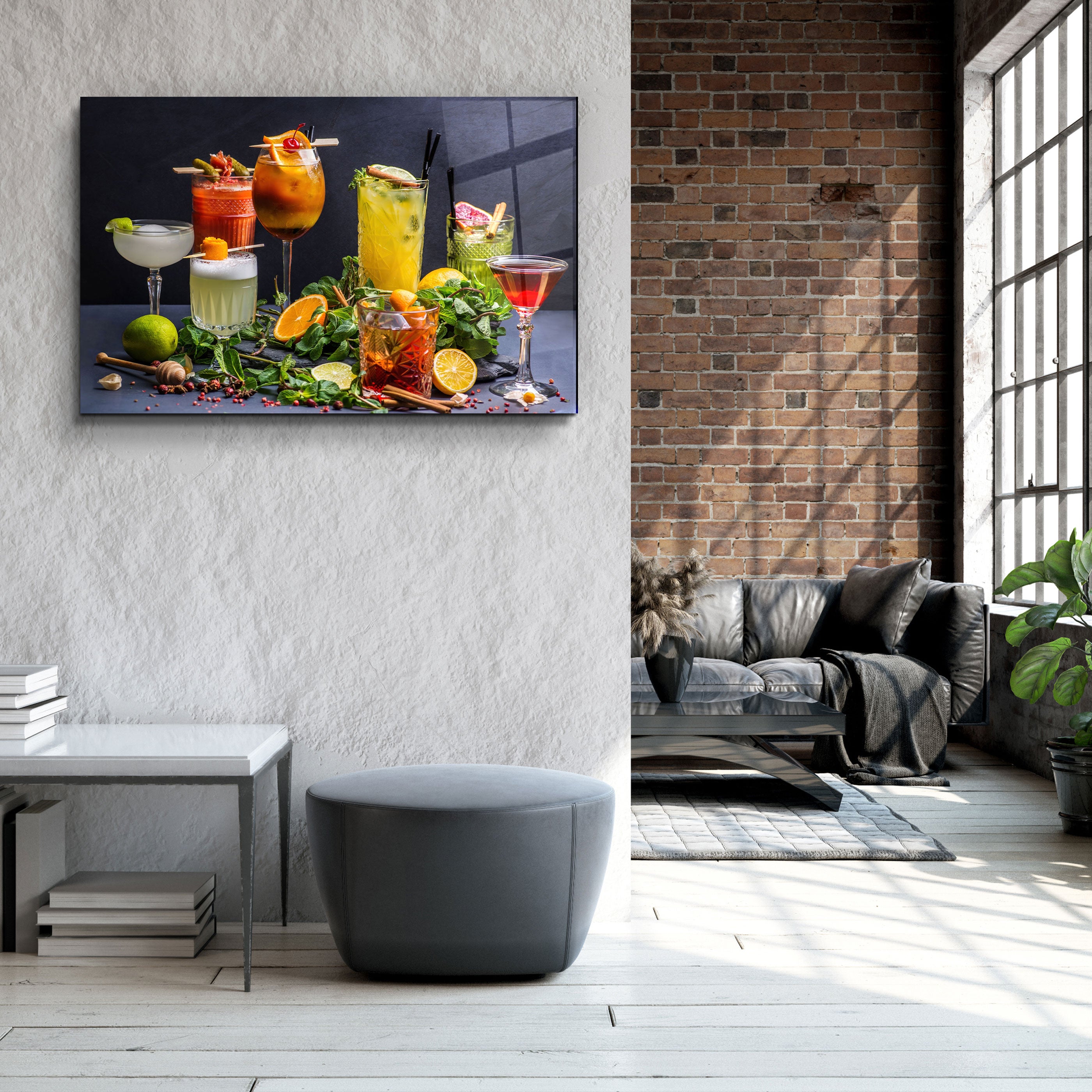 ・"Cocktails V2"・Art mural en verre