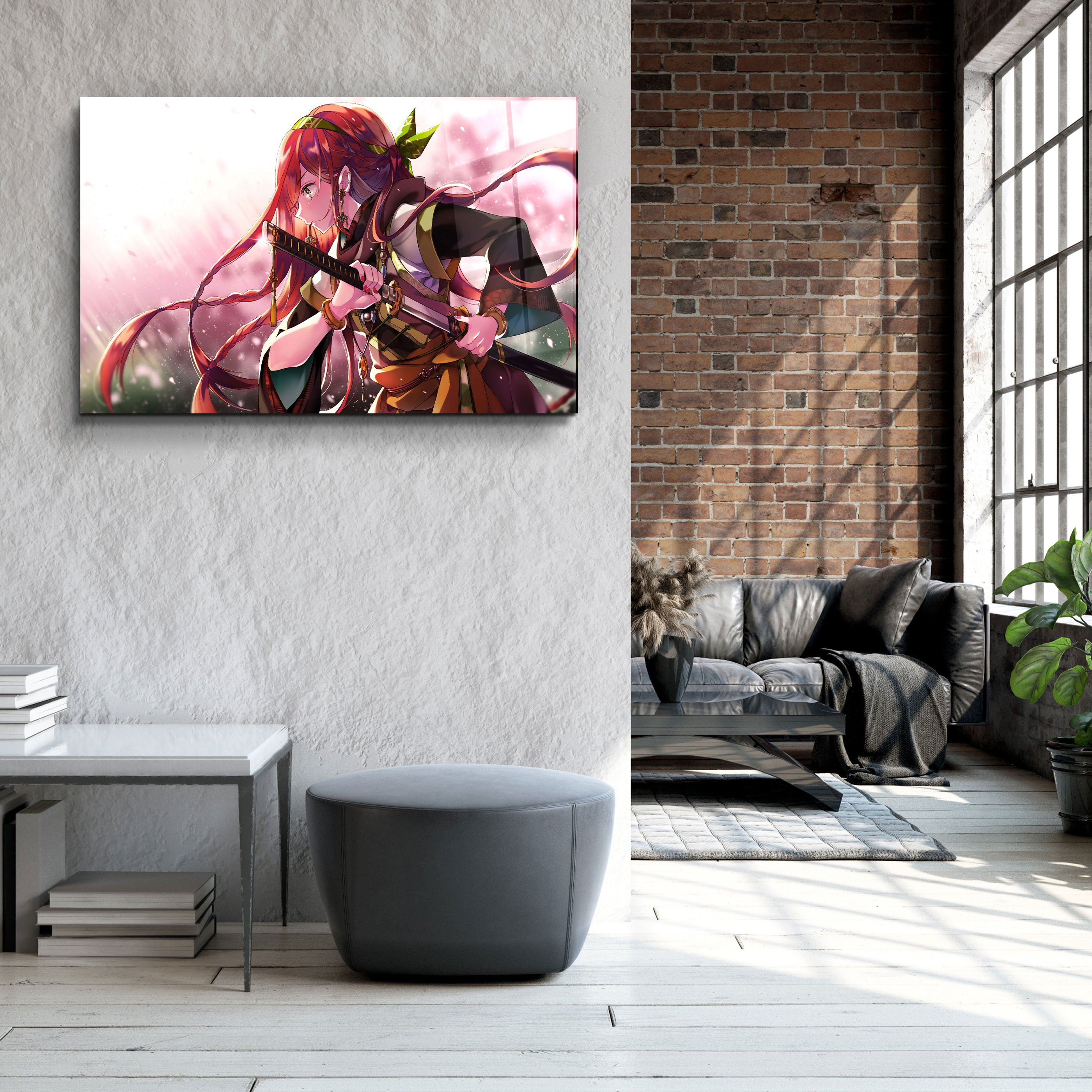 ・"The Last Woman Samurai"・Glass Wall Art