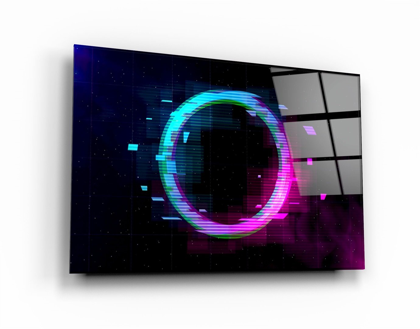 ・"Circle In the Space"・Glass Wall Art