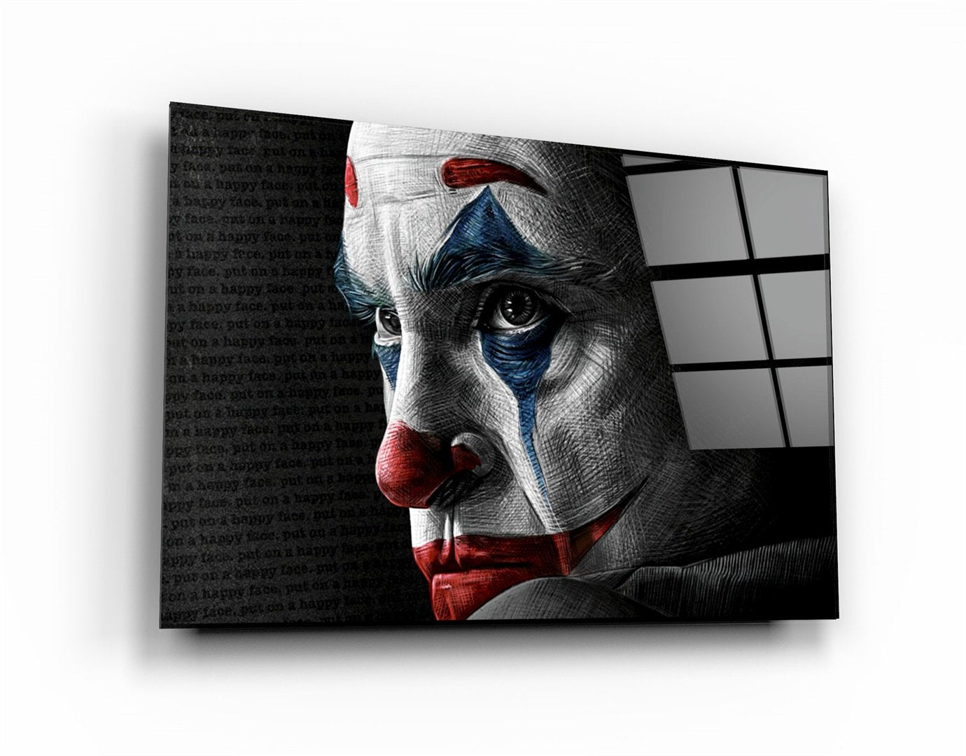 ・"Joker Face"・Art mural en verre