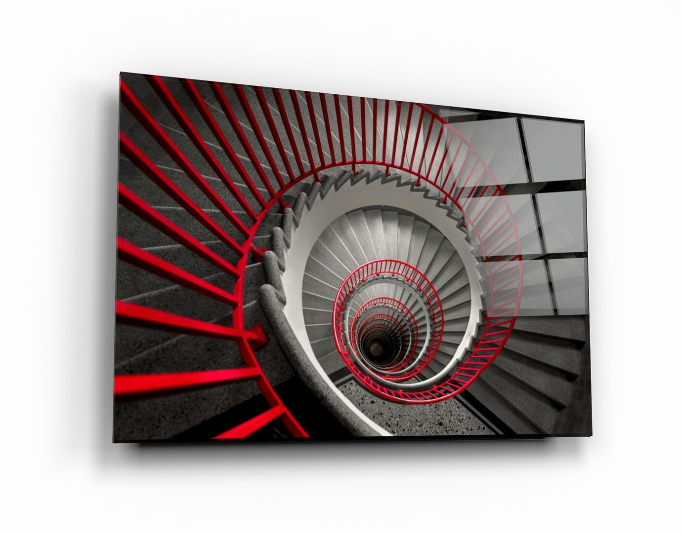 ・"Spiral Stairs"・Glass Wall Art