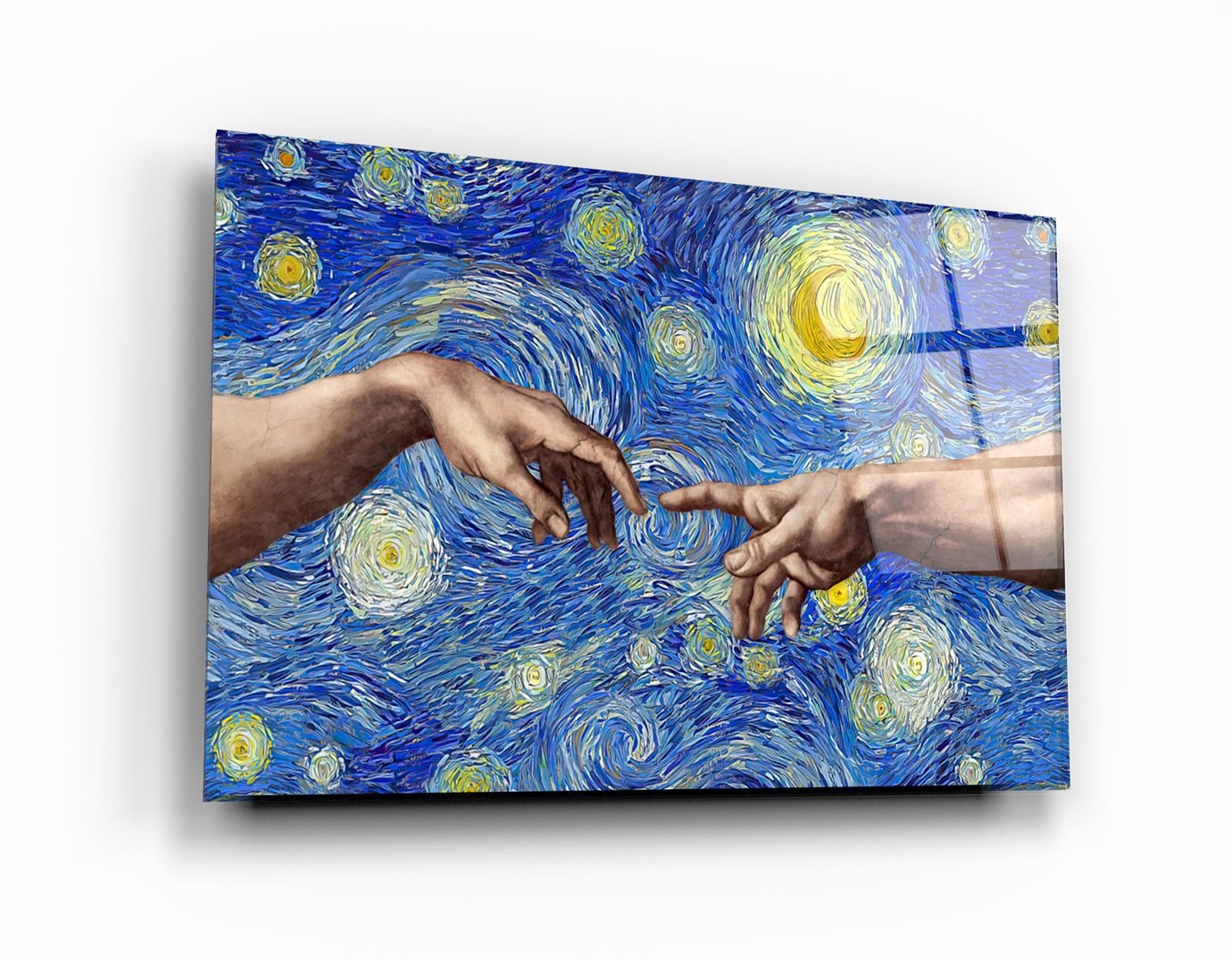 ・„Abstrakter Van Gogh“・<tc>Glasbild</tc>