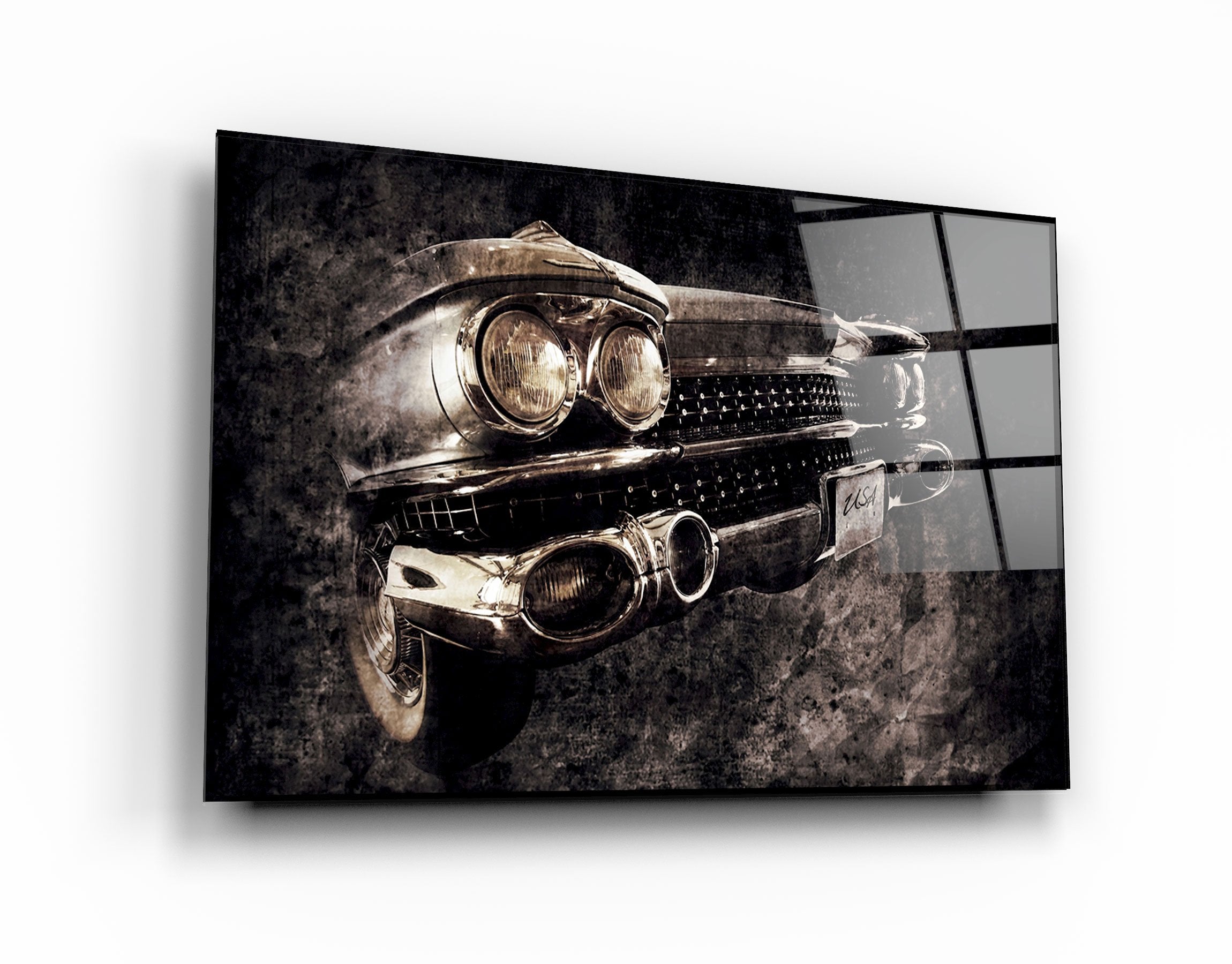 ・"Face Of The Classic"・Glass Wall Art