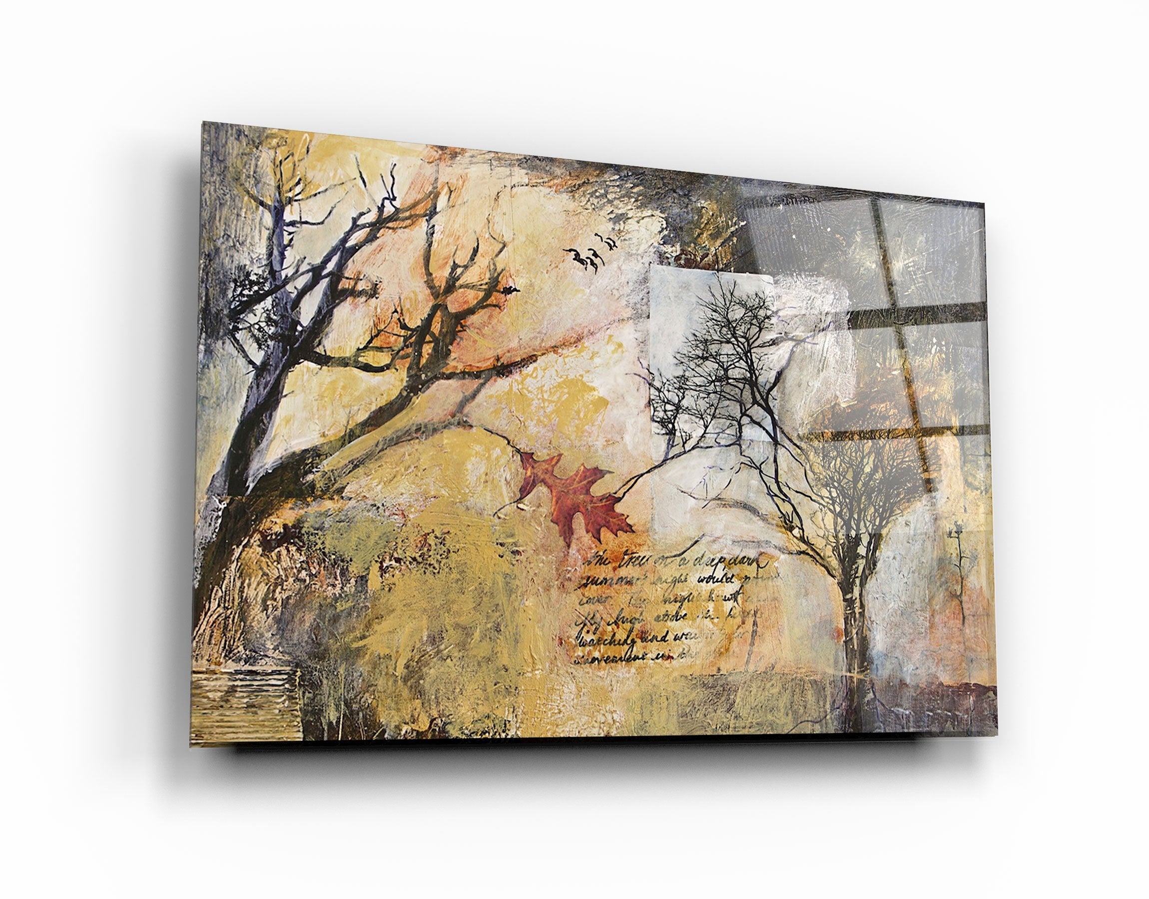 ・"A Note Between Trees"・Glass Wall Art