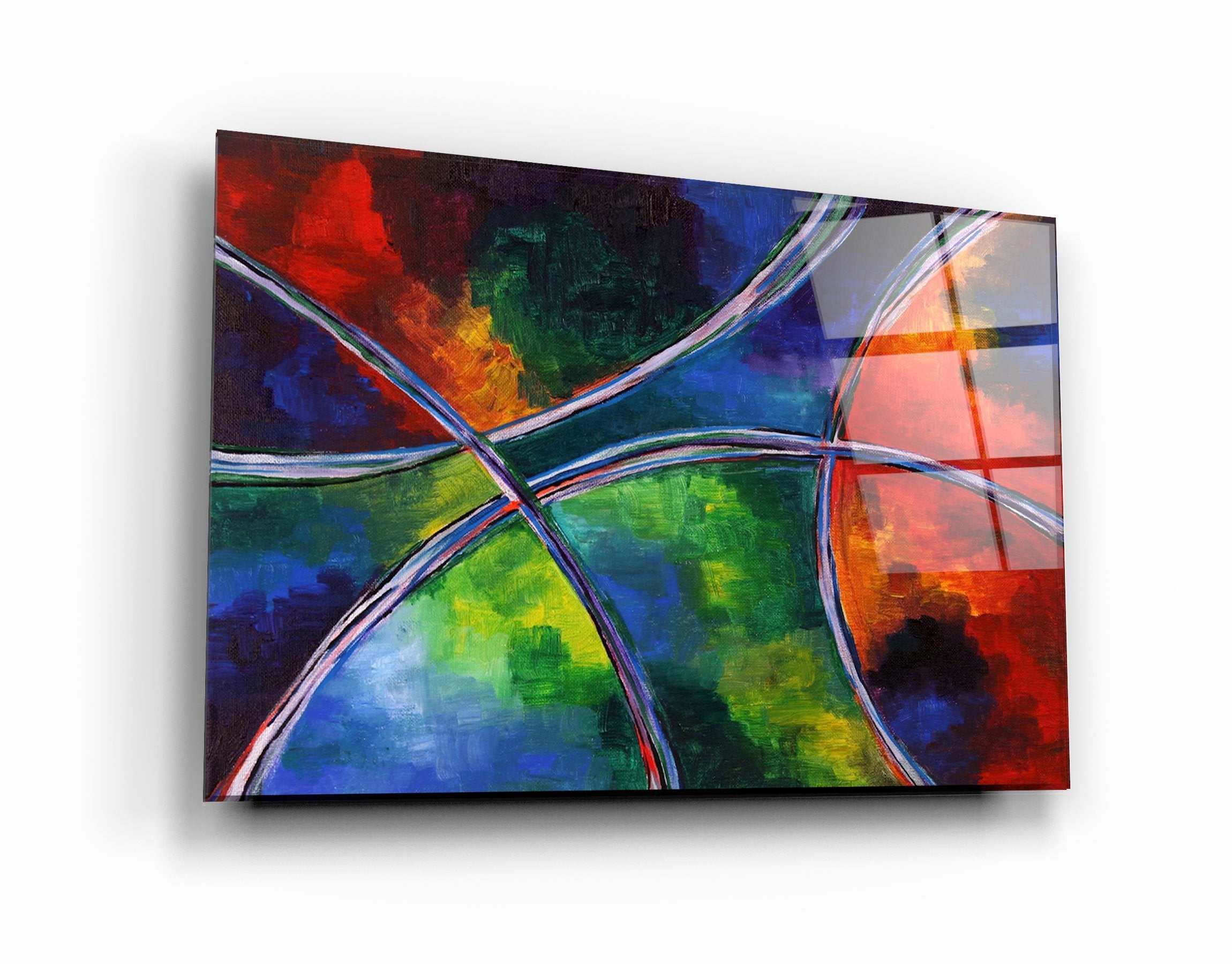 ・"Excellence In Colors"・Glass Wall Art