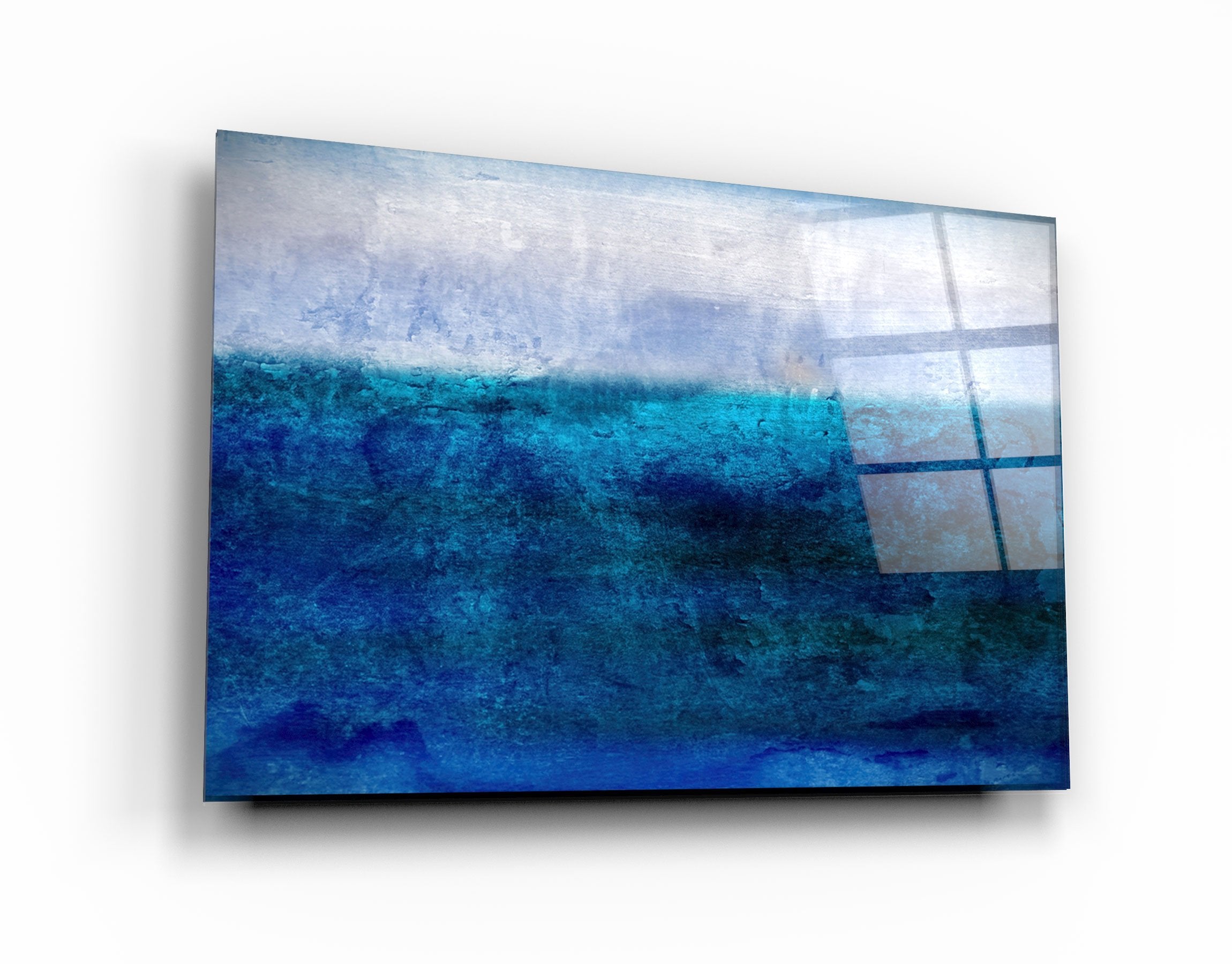 ・"Blue Gradient"・Glass Wall Art