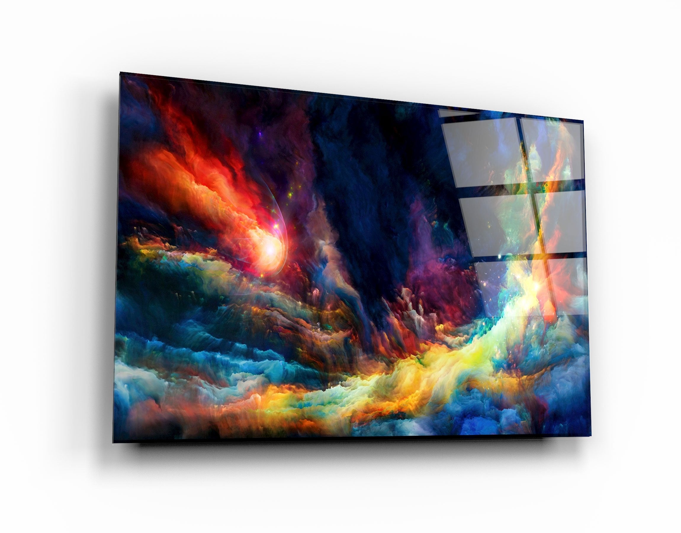 ・"Riot Of Colors"・Glass Wall Art