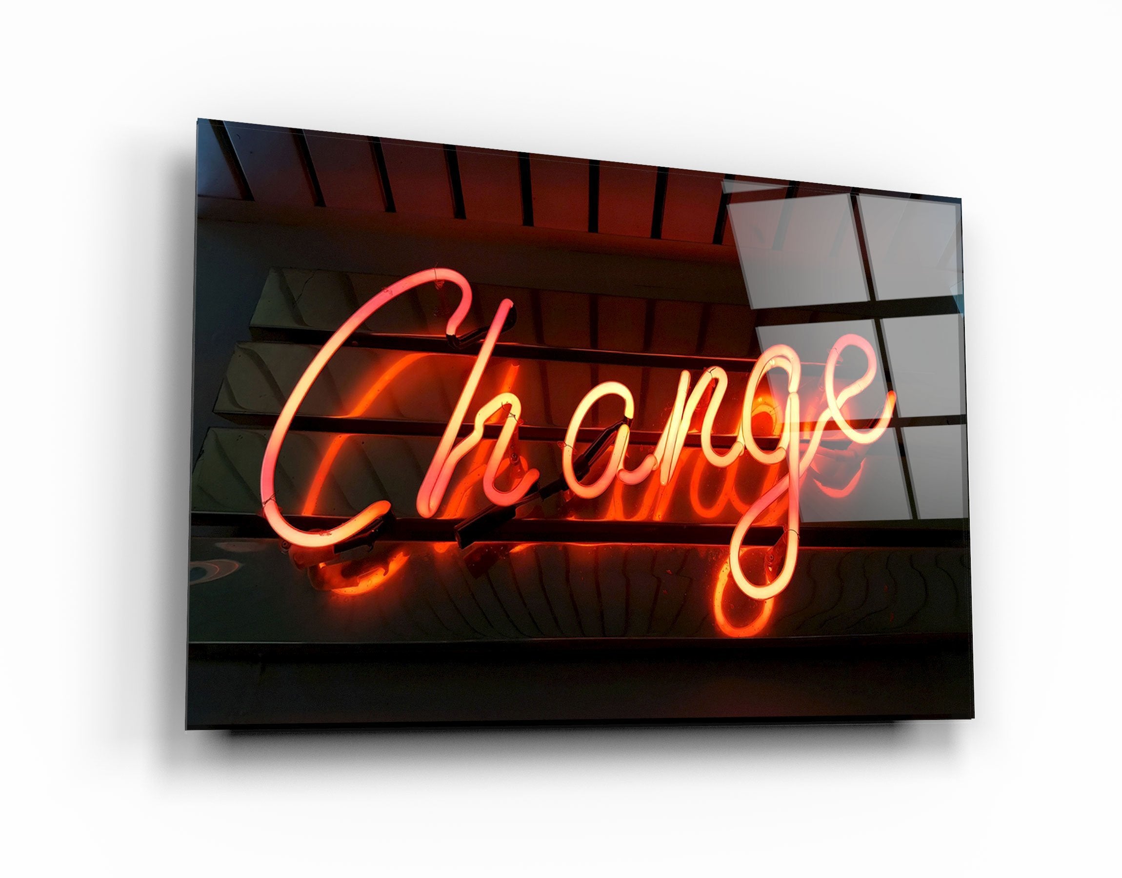 ・"Change"・Glass Wall Art