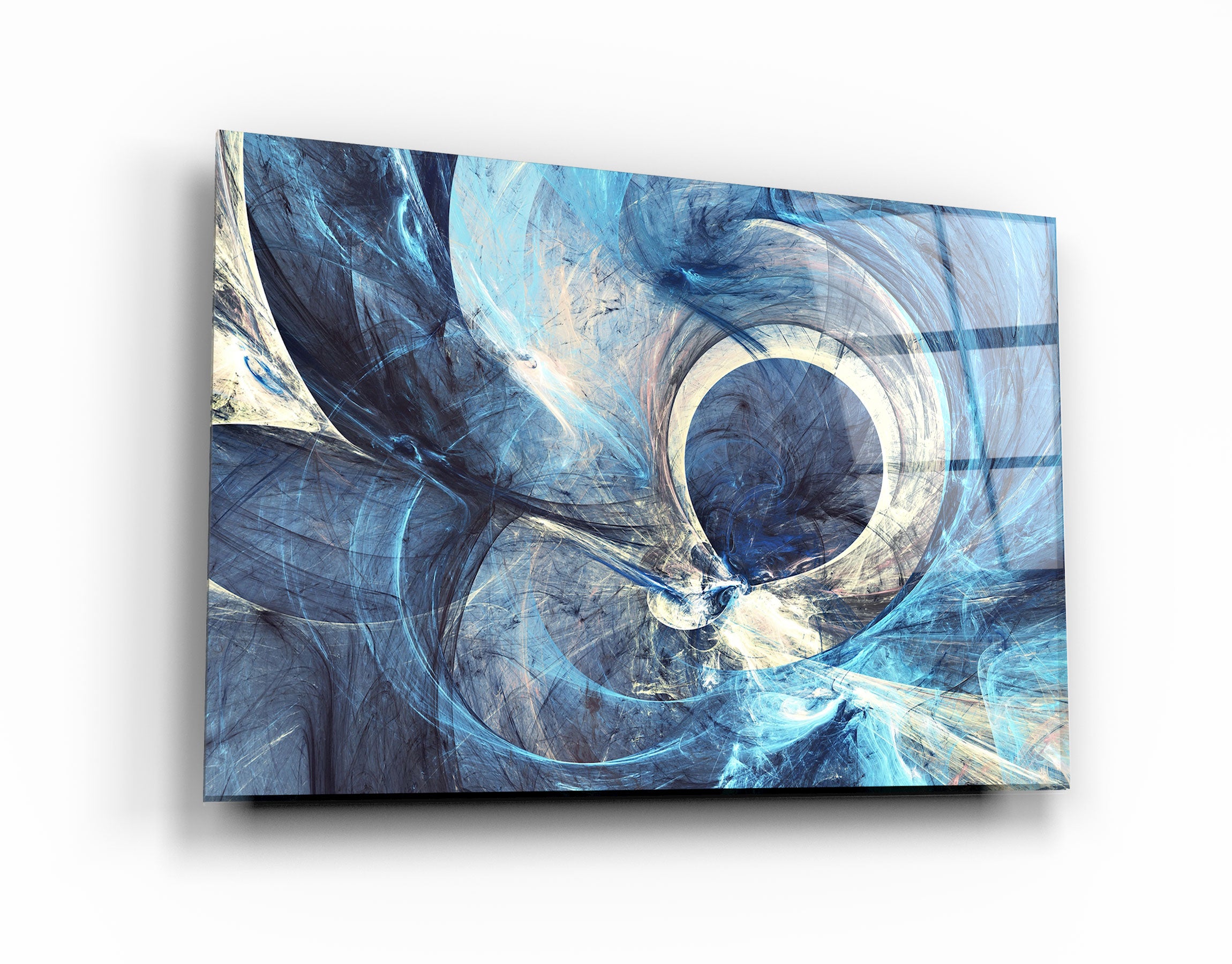 ・"Abstract Shapes"・Glass Wall Art