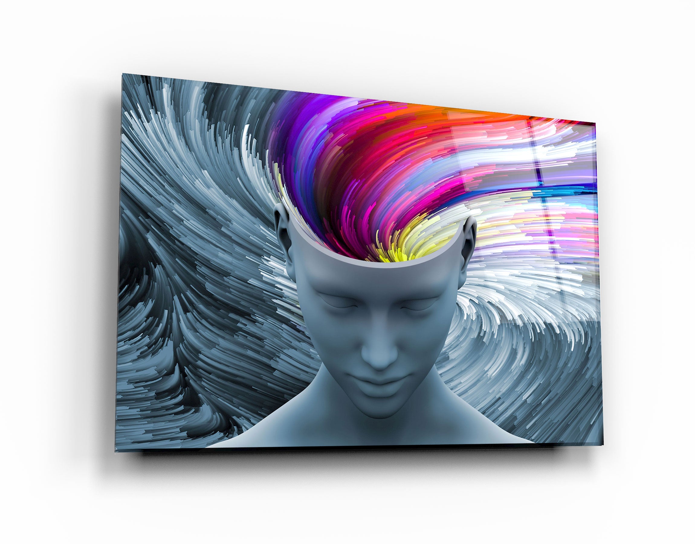 ・"Colorful Thoughts"・Glass Wall Art