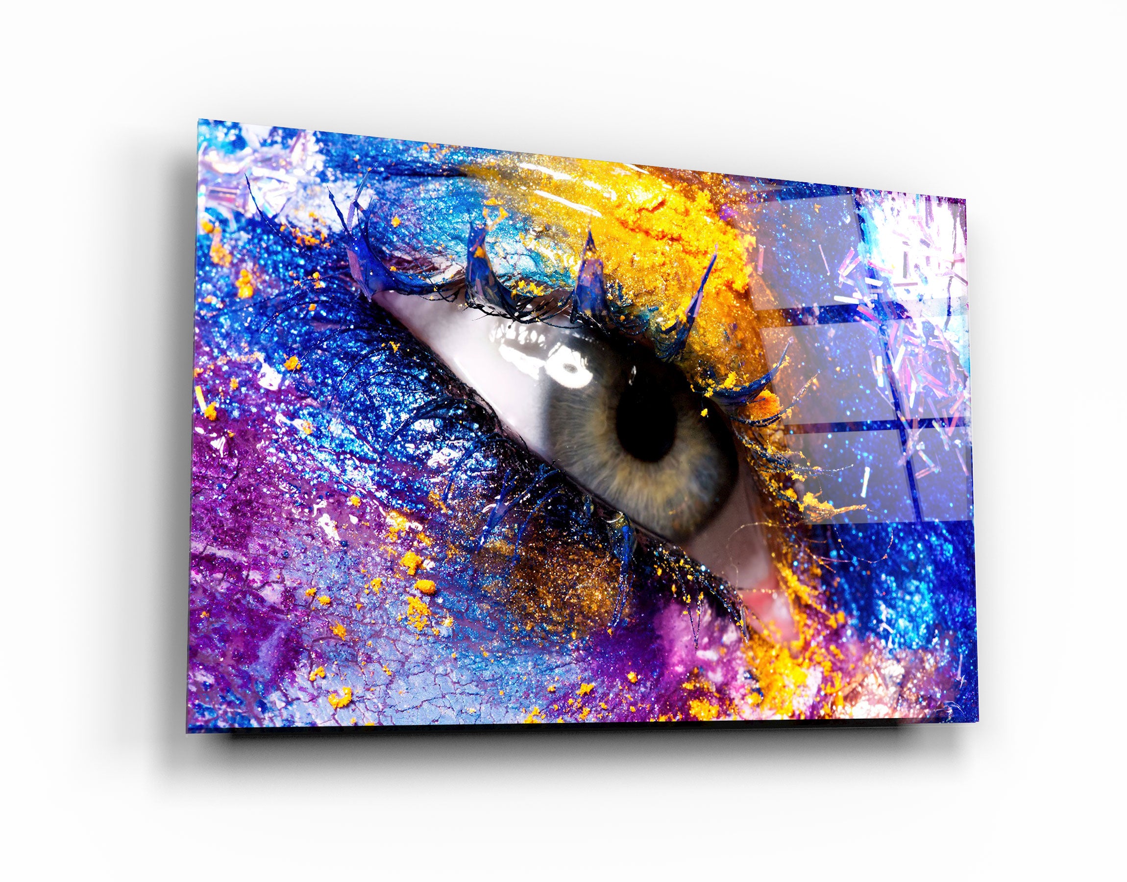 ・"Eye In Colors"・Glass Wall Art