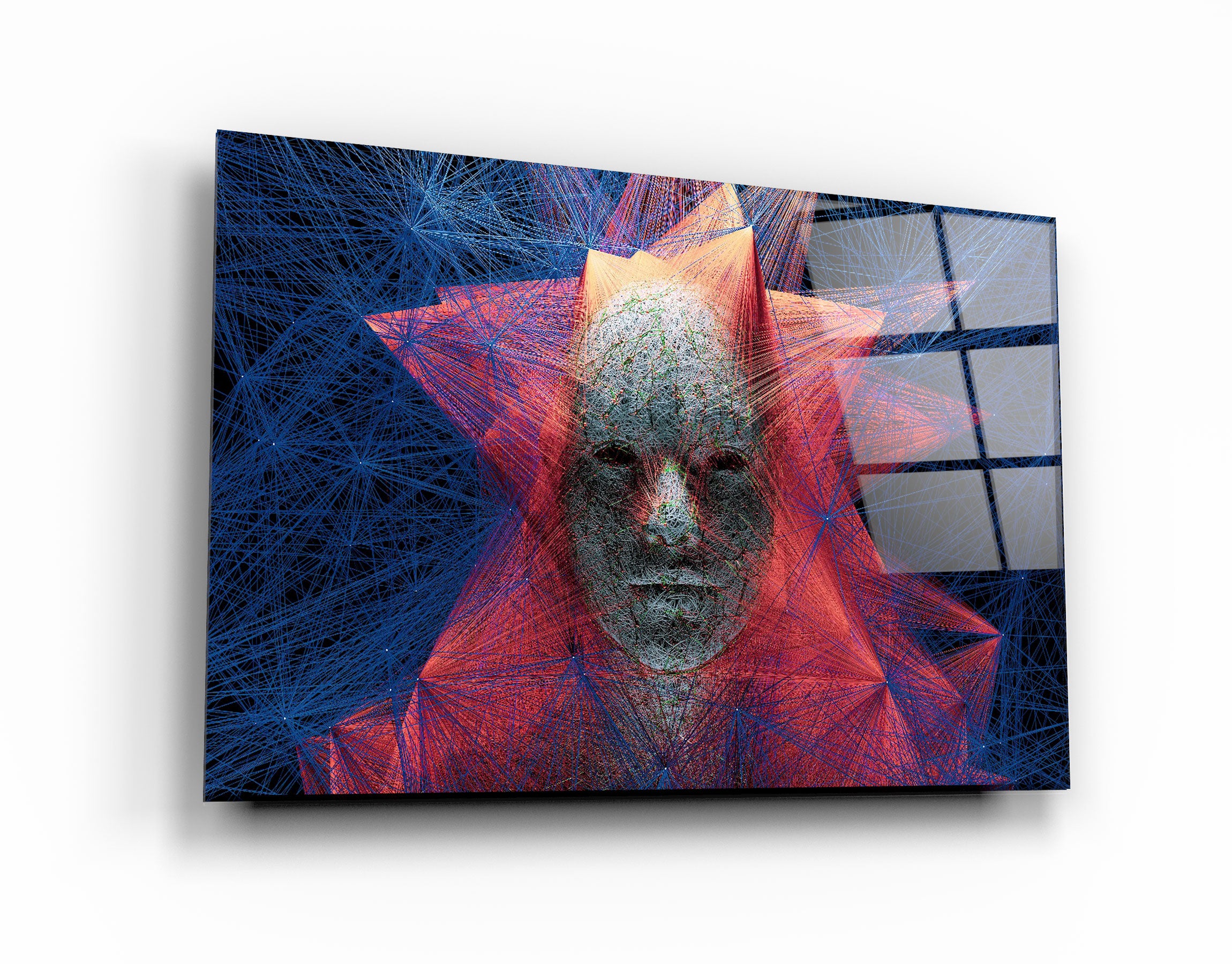 ・"The Rope Face V1"・Art mural en verre