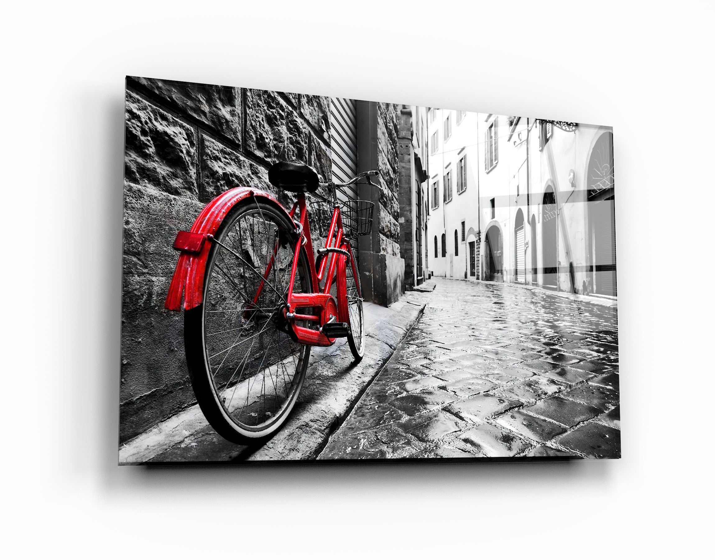 ・"The Red Bike"・GLASS WALL ART