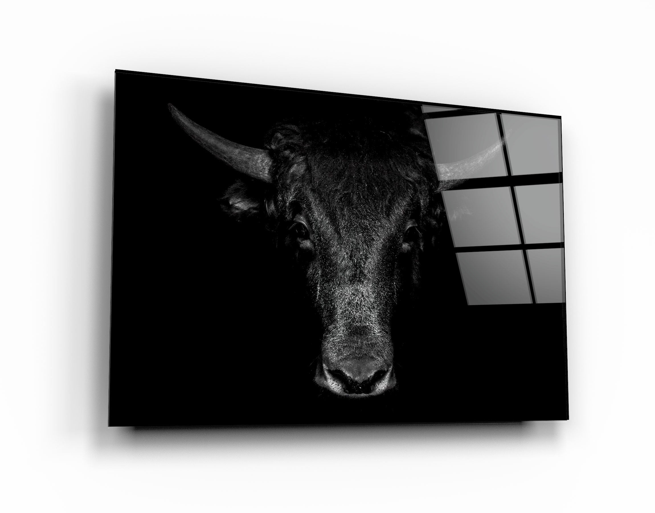 ・"The Bull"・Glass Wall Art