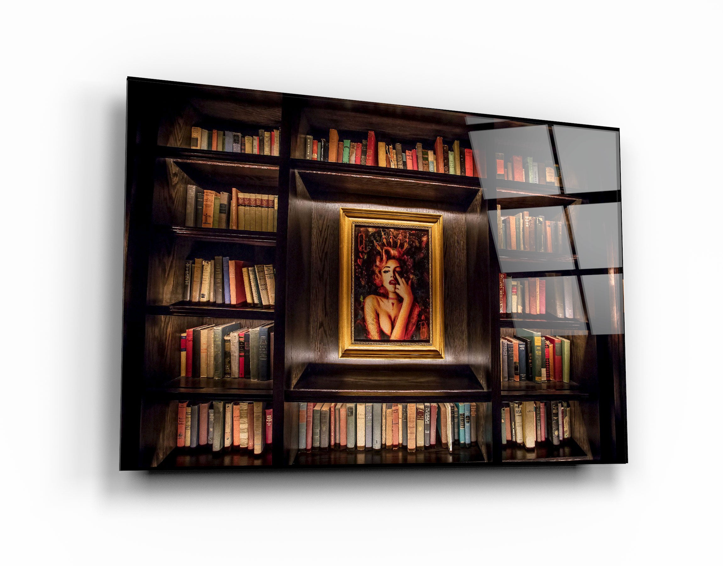 ・"A Small Library"・GLASS WALL ART