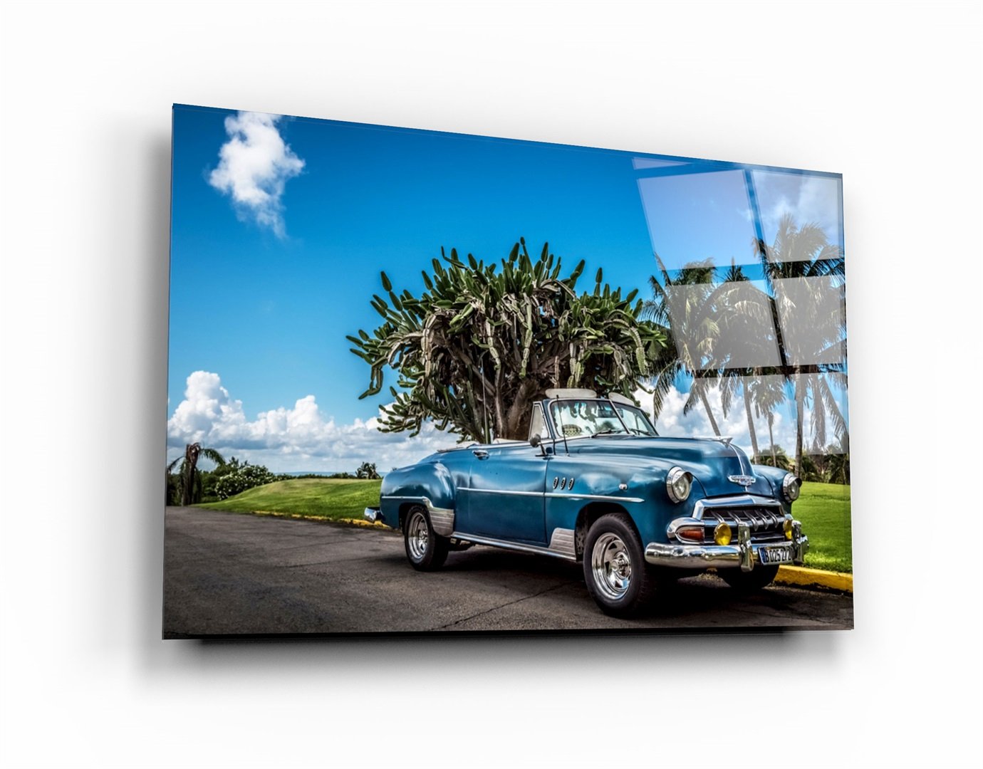 ・"Voiture classique"・Art mural en verre