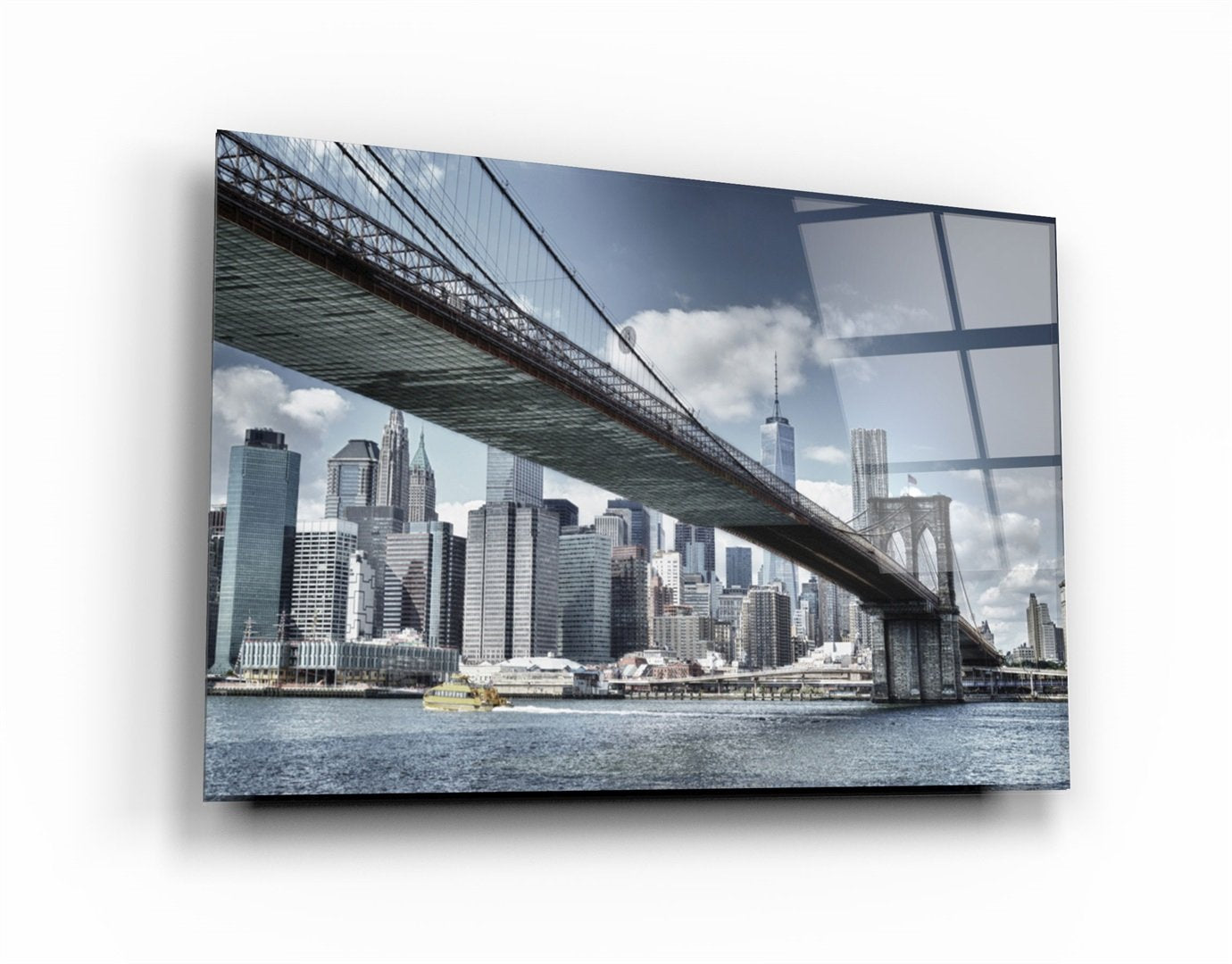 ・"Brooklyn Bridge"・Glass Wall Art