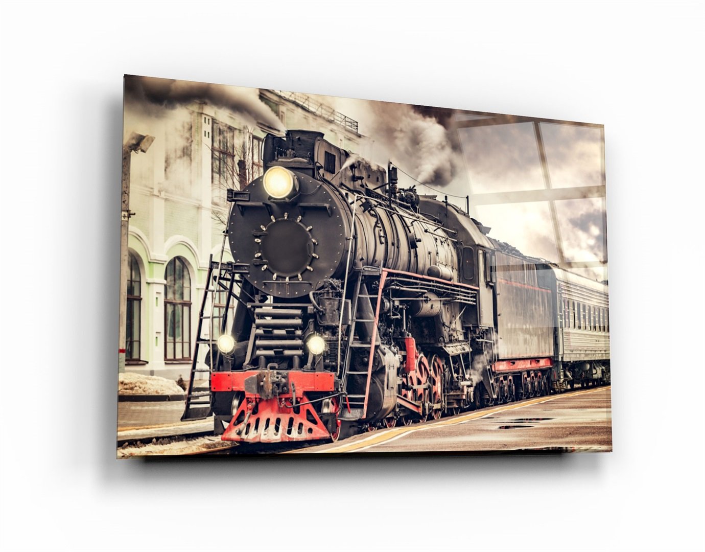 ・"Train"・Art mural en verre