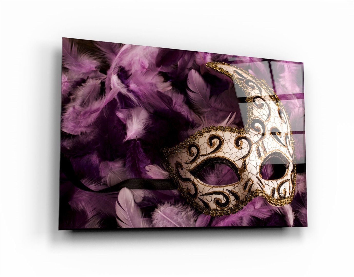 ・"Venetian Mask"・Glass Wall Art