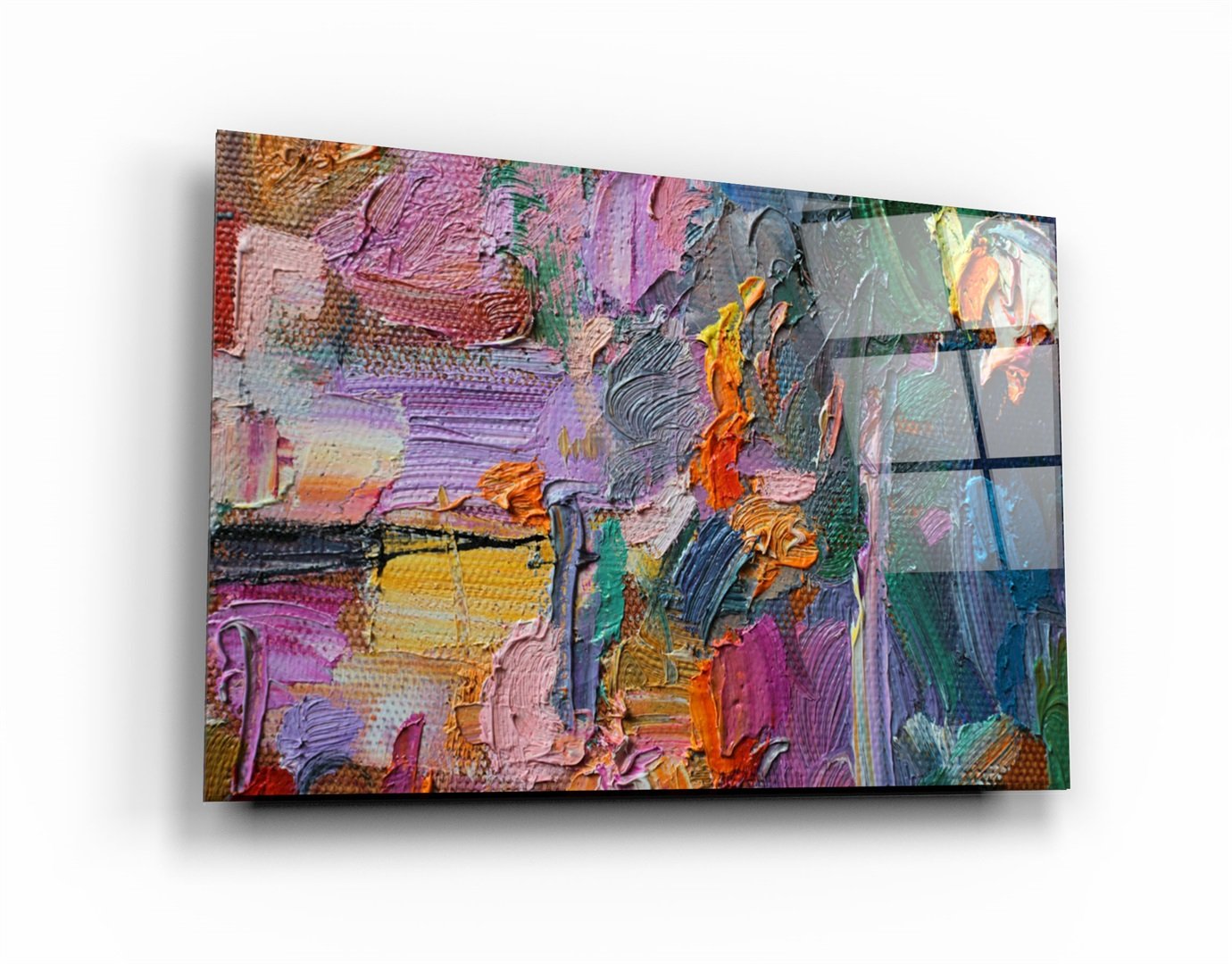 ・"Oil Paint Abstract"・Glass Wall Art