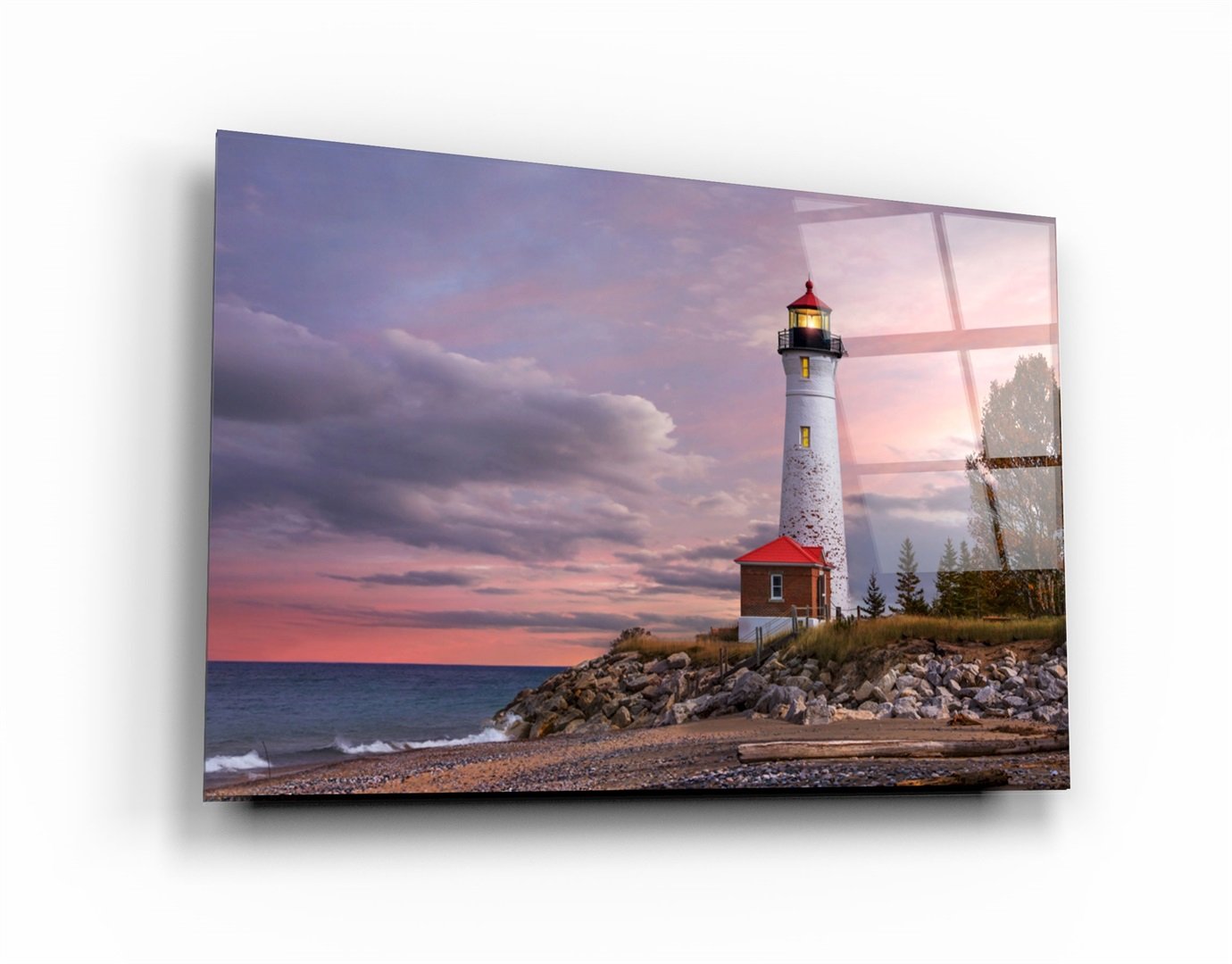 ・"Lighthouse"・Glass Wall Art