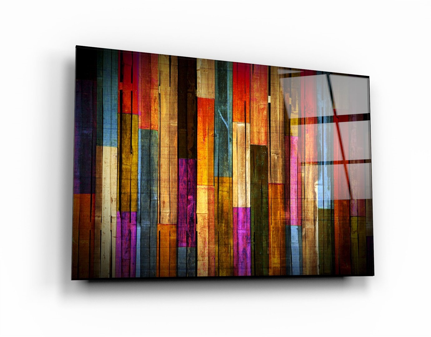 ・"Painted Wood"・Glass Wall Art