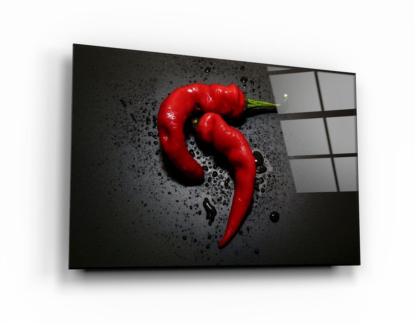 ・"Red Pepper"・Glass Wall Art