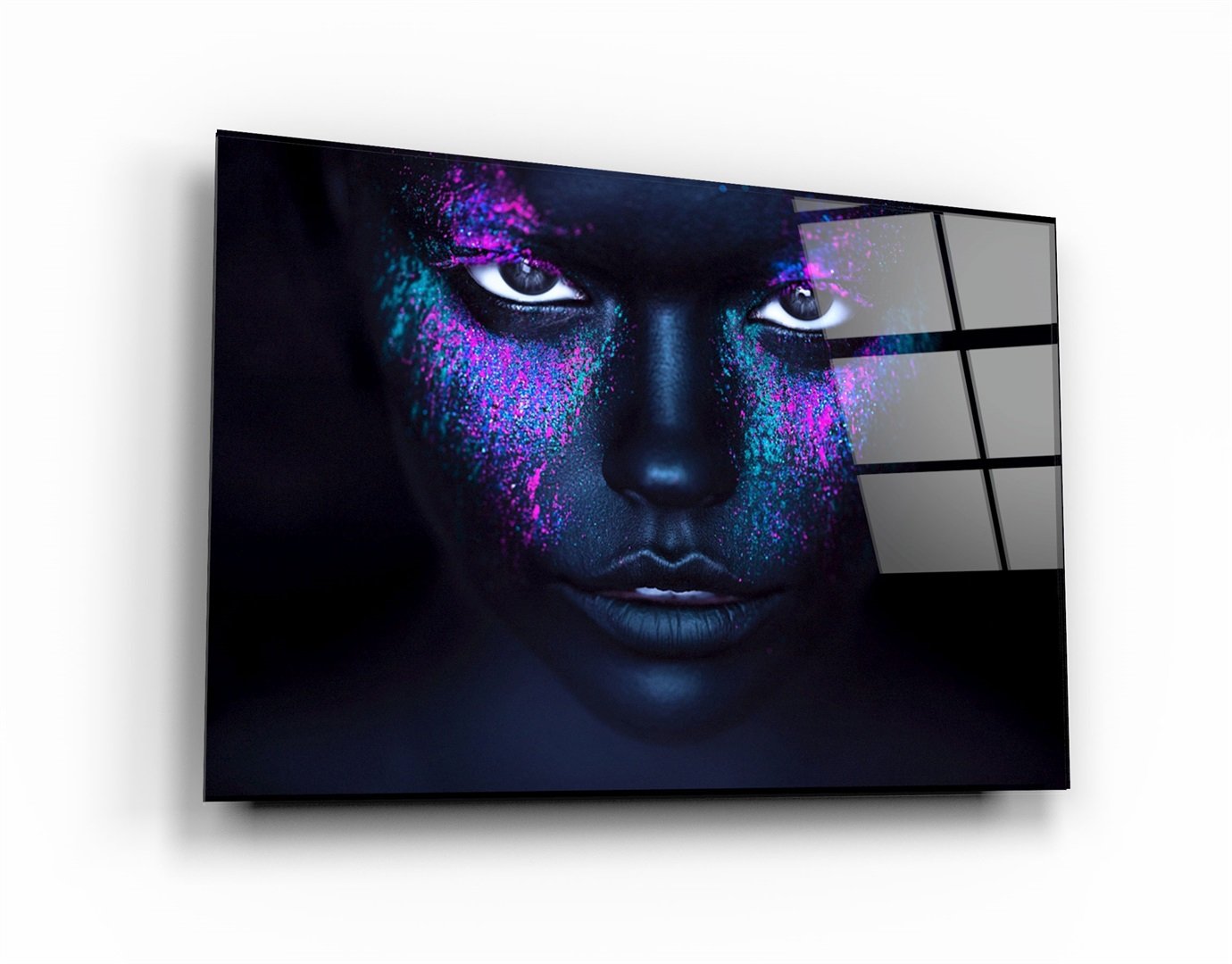 ・"Neon Freckles"・Glass Wall Art