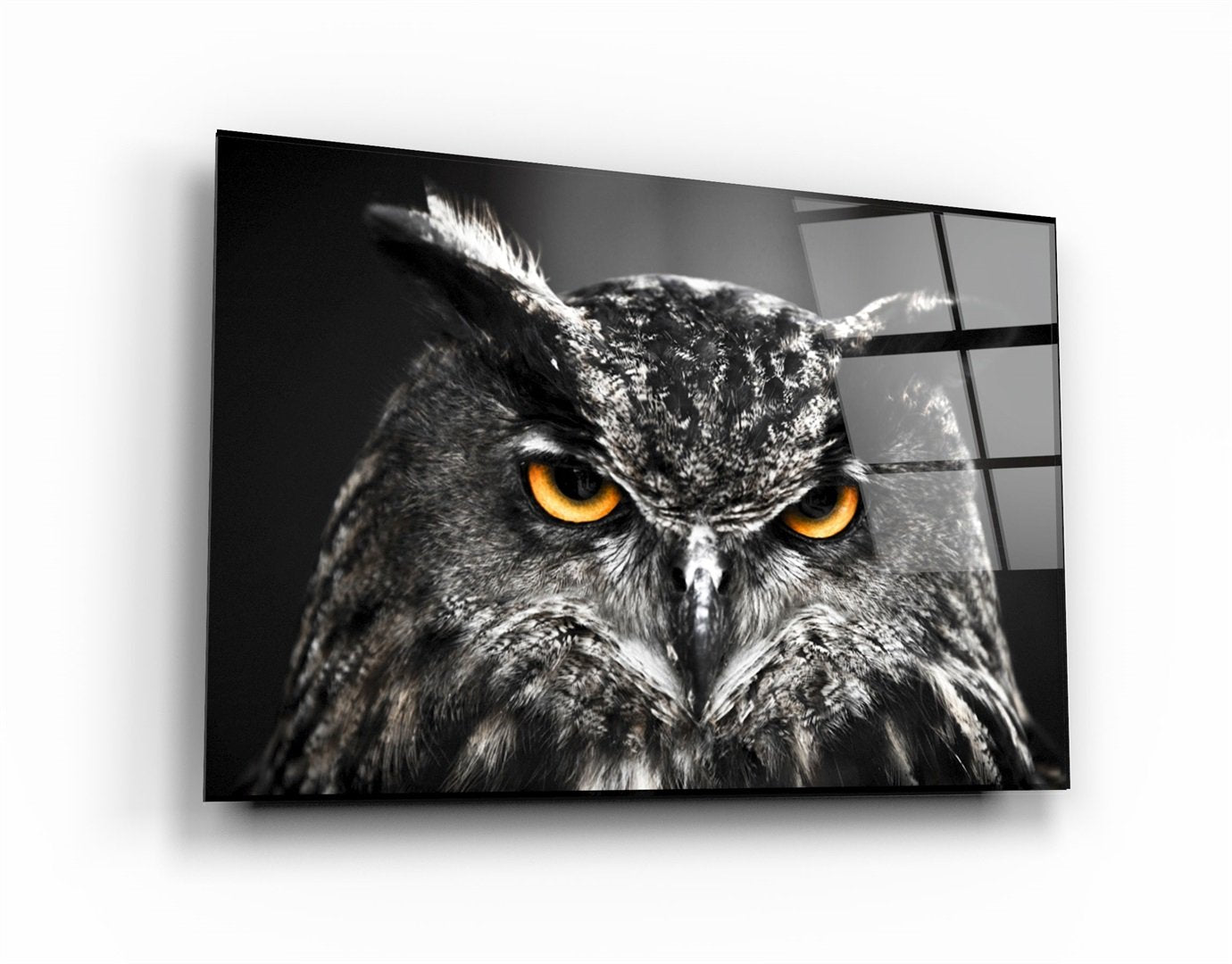 ・"Owl"・Glass Wall Art