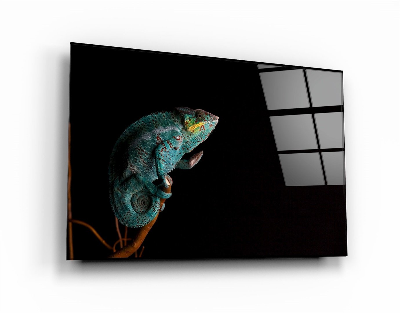・"Chameleon"・Glass Wall Art