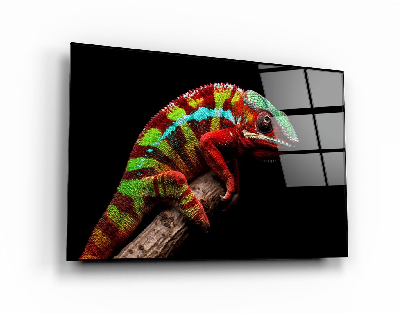 ・"Chameleon"・Glass Wall Art