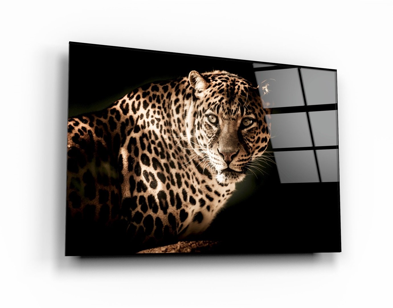 ・"Leopard"・Glass Wall Art