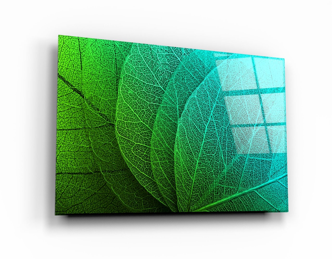 ・„Green Leaf 2“・<tc>Glasbild</tc>