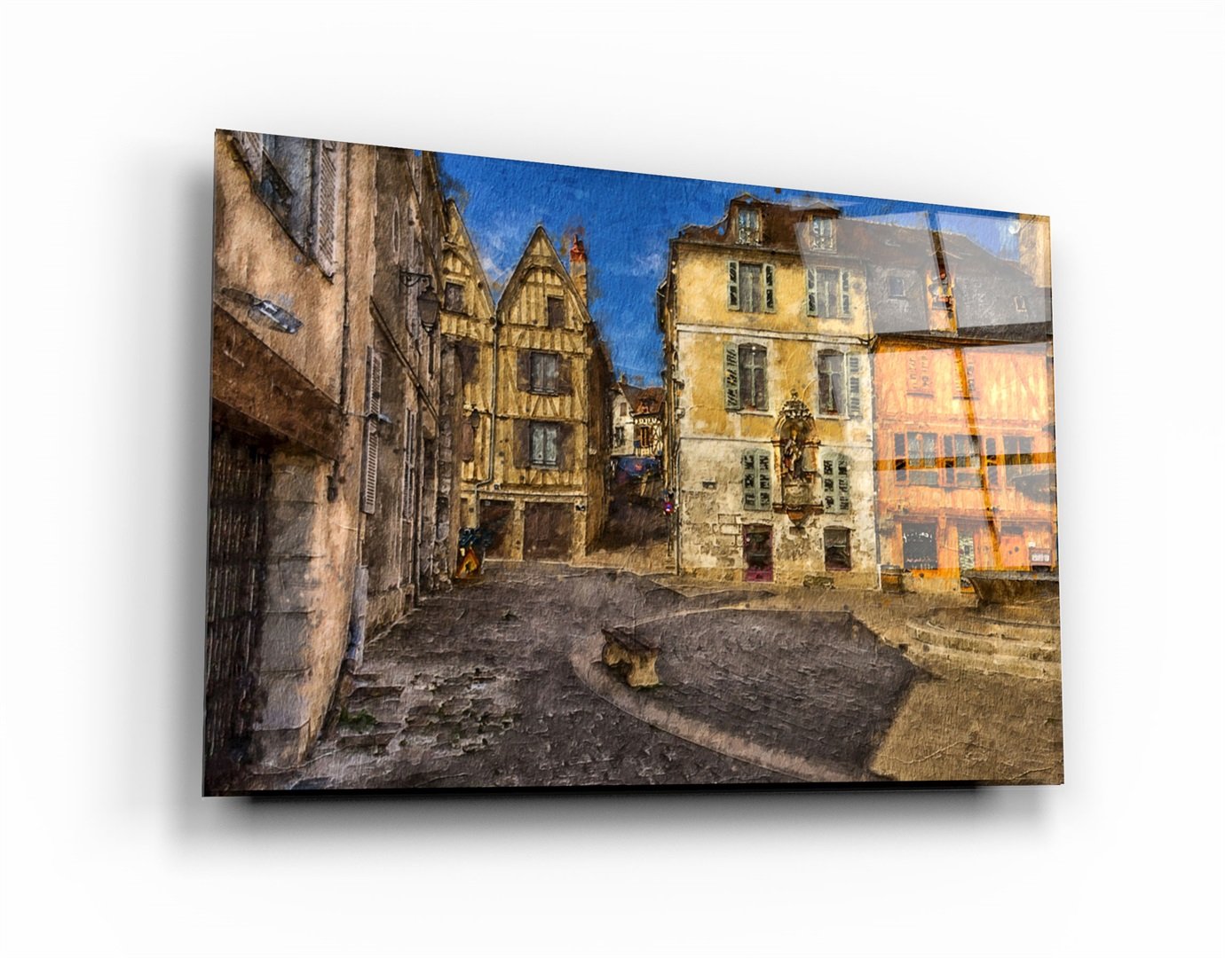 ・"Medieval Square"・Glass Wall Art