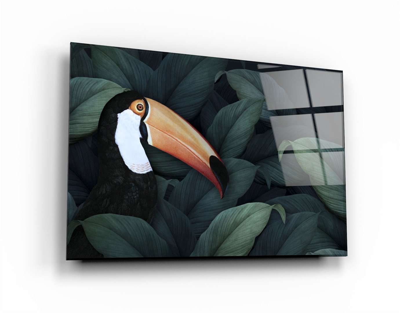 ・"Toucan Parrot"・Glass Wall Art