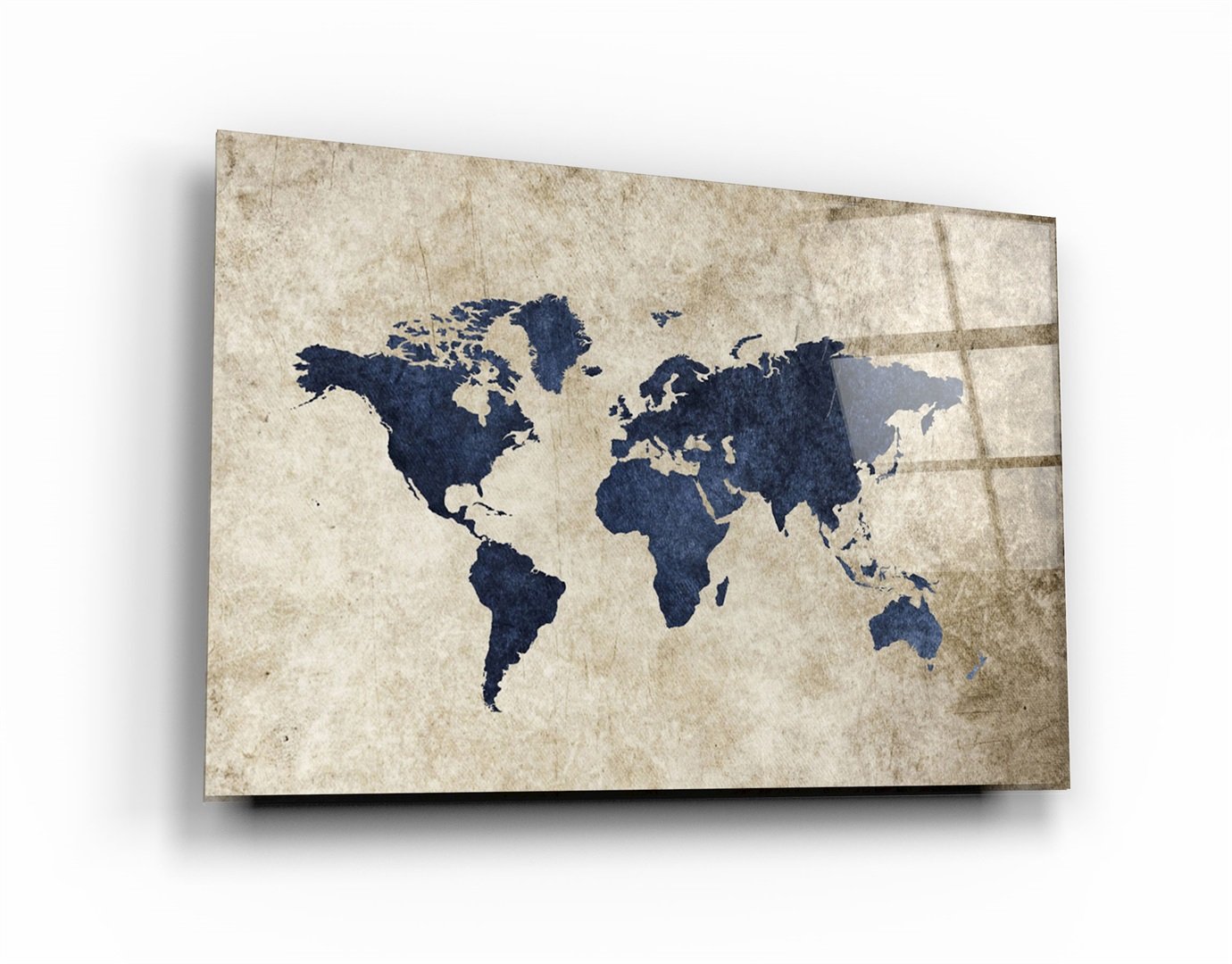 ・"Carte du monde"・Art mural en verre